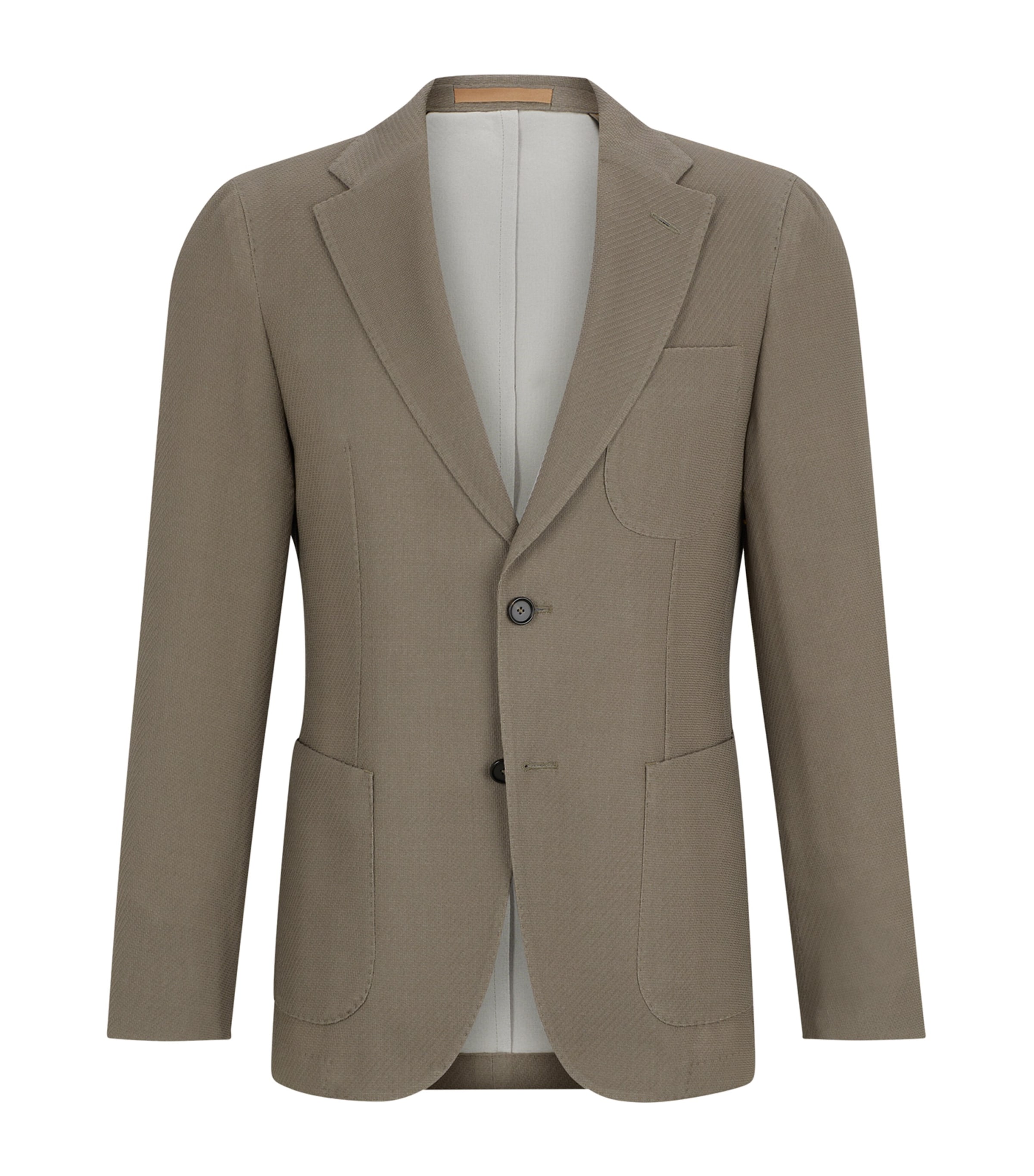 Virgin Wool-Cotton Slim Blazer