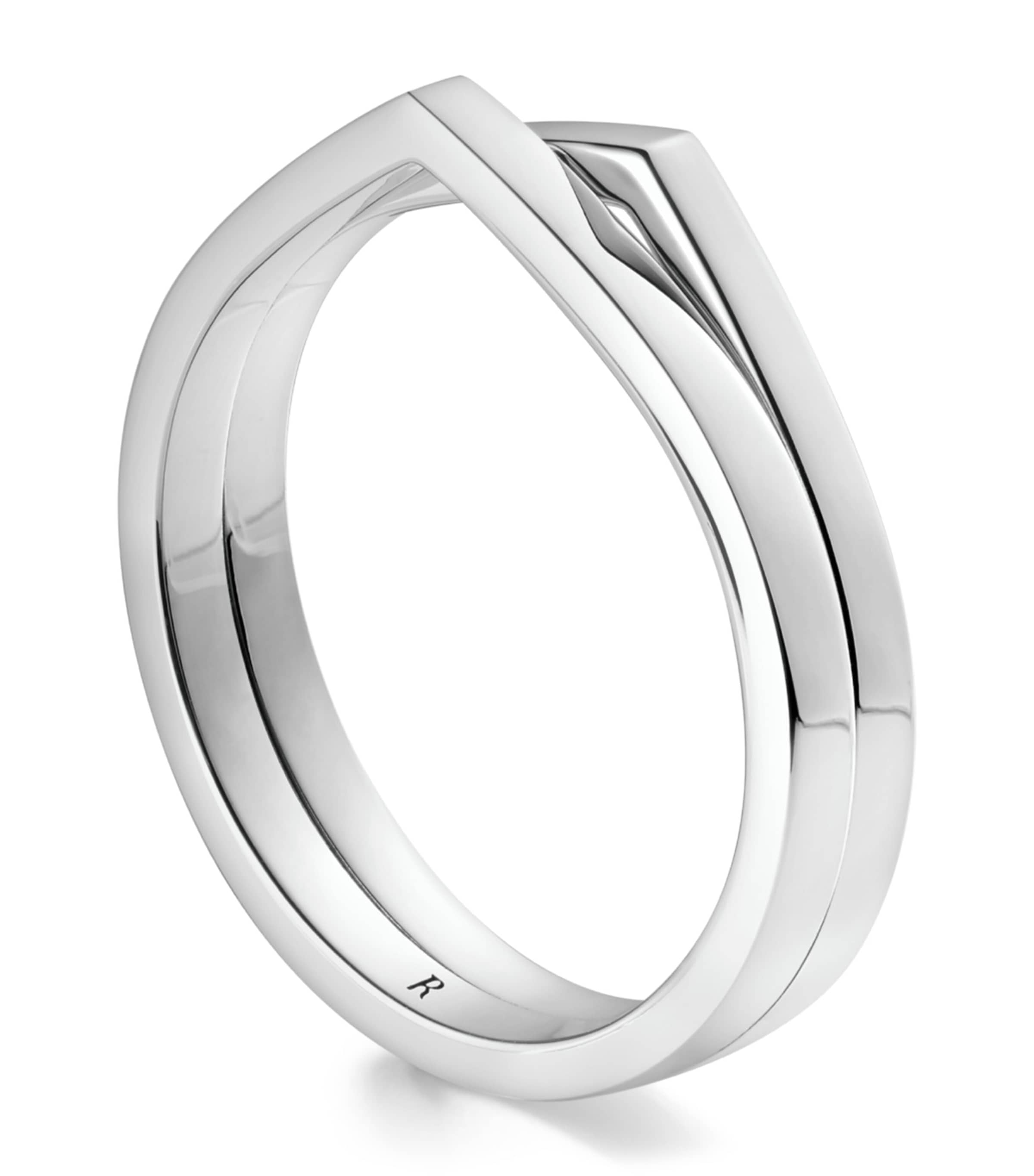 Repossi White Gold Antifer 2-Band Ring White Gold