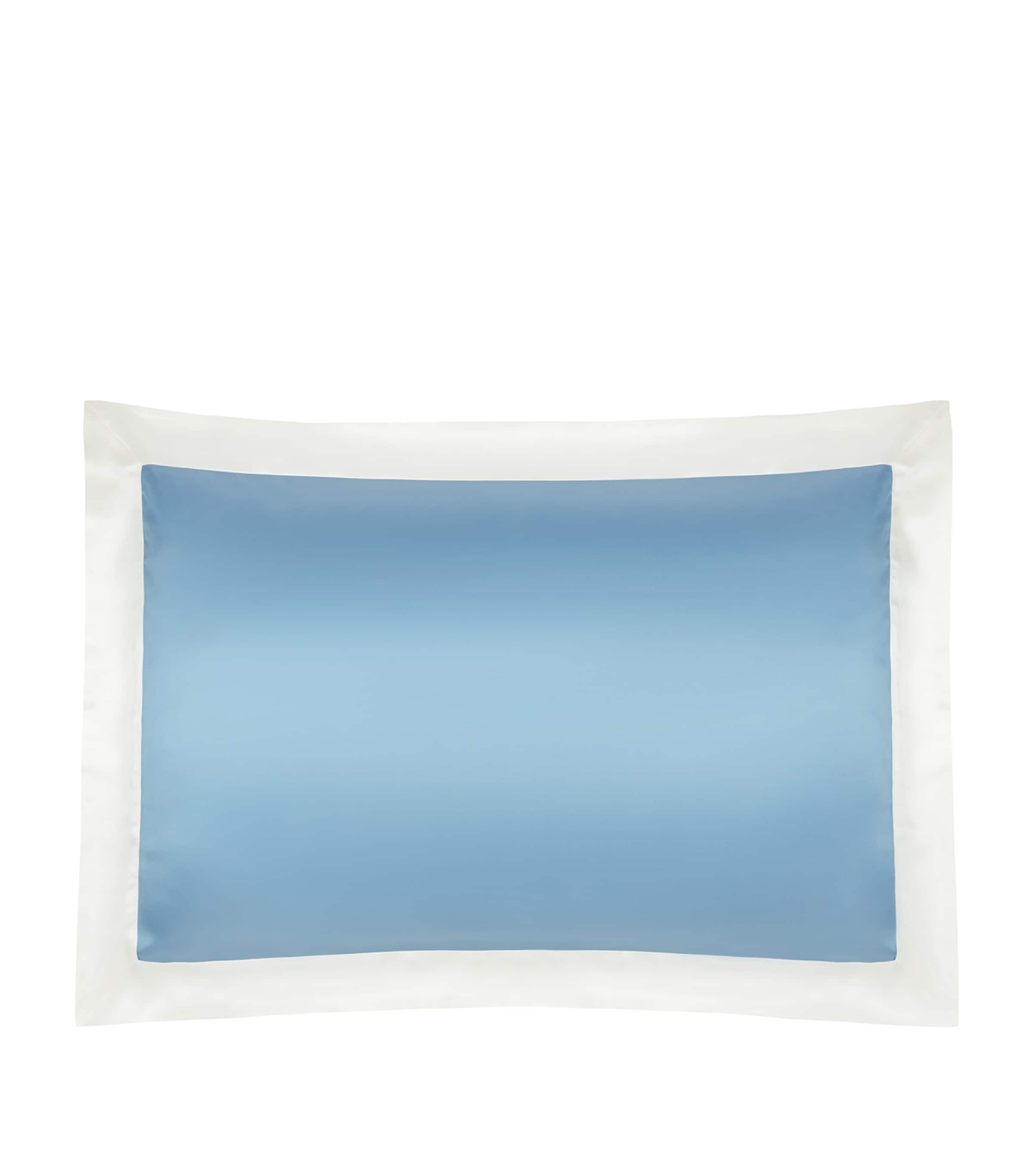 Gingerlily Silk Standard Pillowcase (50cm x 70cm) Smmrhll Blue & Ivory