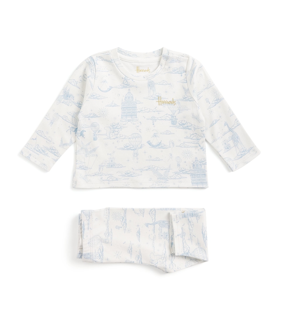Pima Cotton Balloon Top and Trousers Set (0-18 Months)