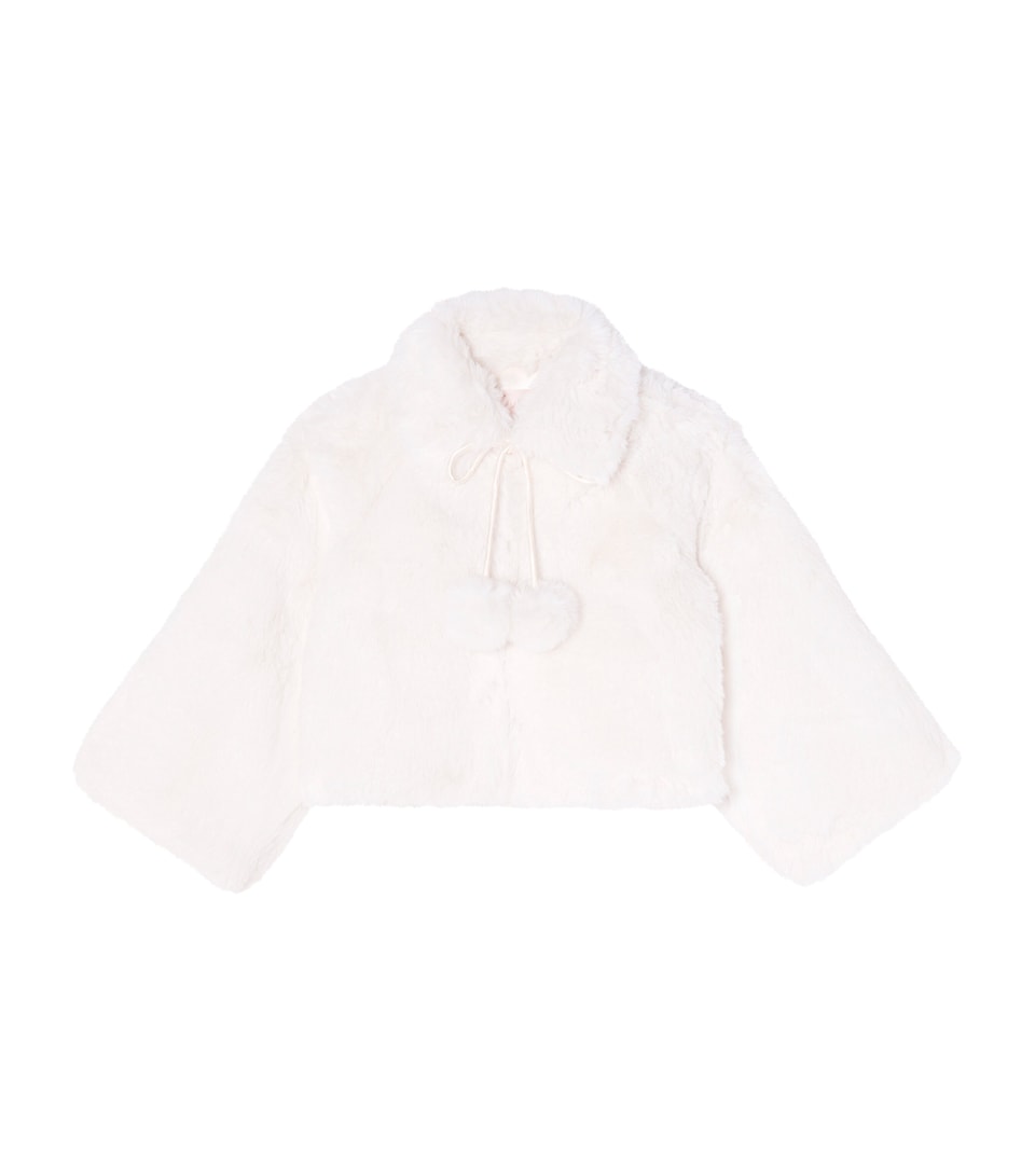 Tutu Du Monde Faux Fur Furberry Jacket (2-11 Years) Milk