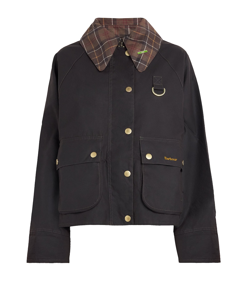 Barbour Womens Waxed Cotton Icons Spey Jacket Rustic/muted