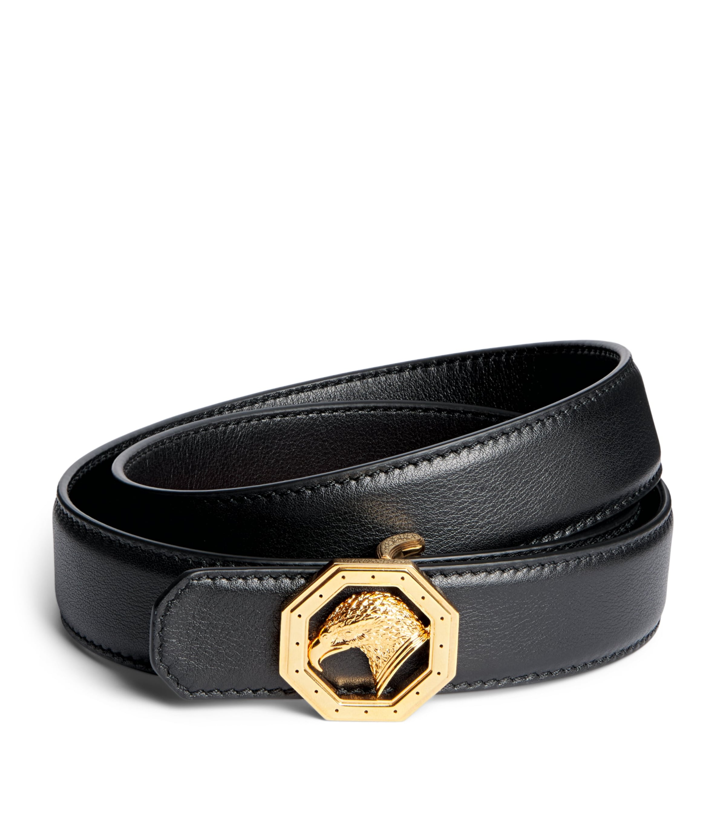 Stefano Ricci Kids Leather Eagle Belt And Gold