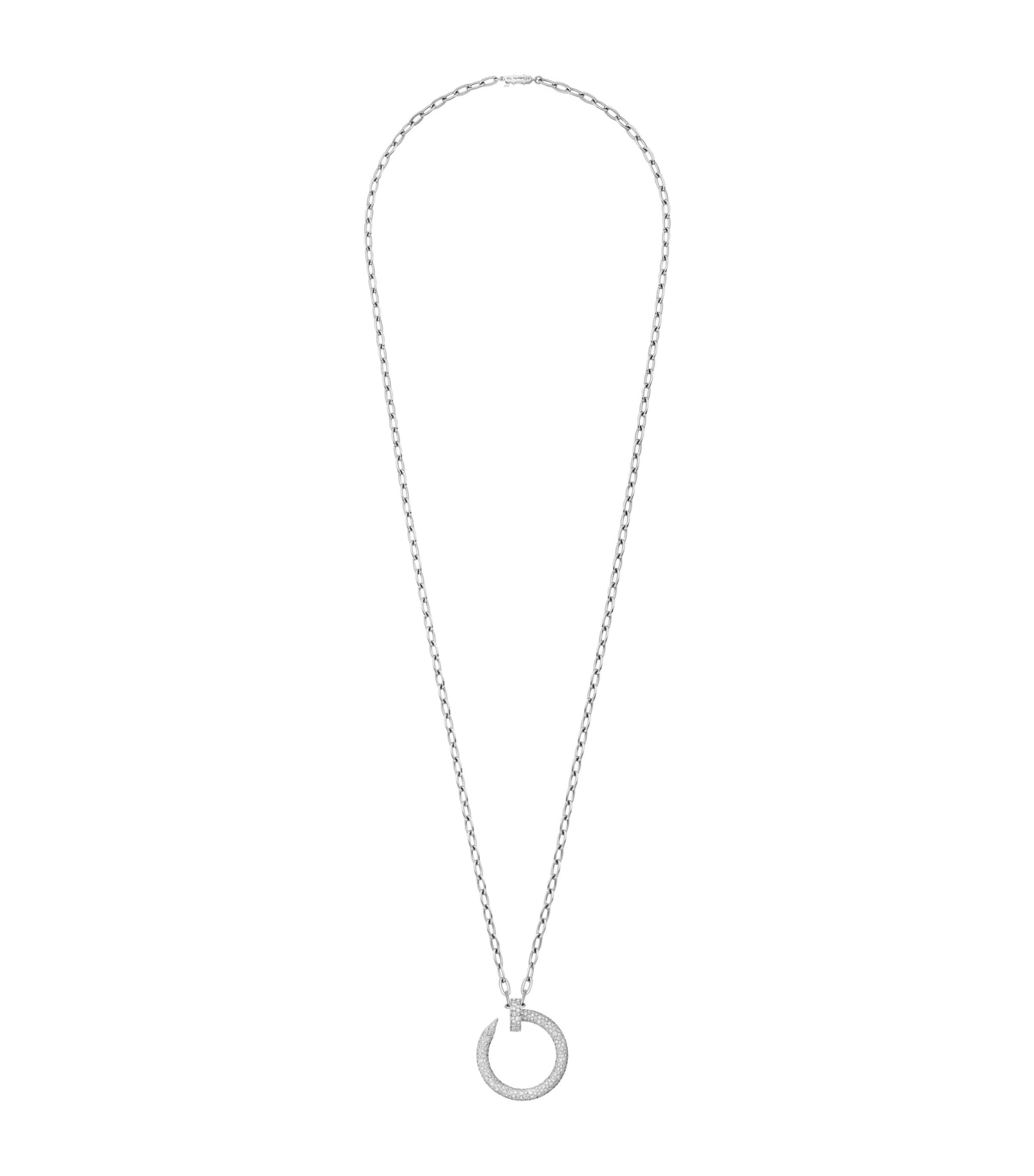 White Gold and Diamond Juste un Clou Necklace