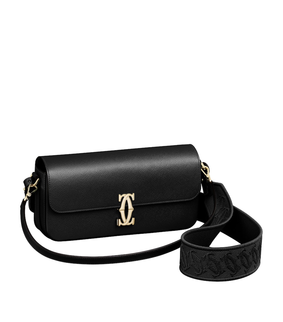 Leather C de Cartier East-West Shoulder Bag