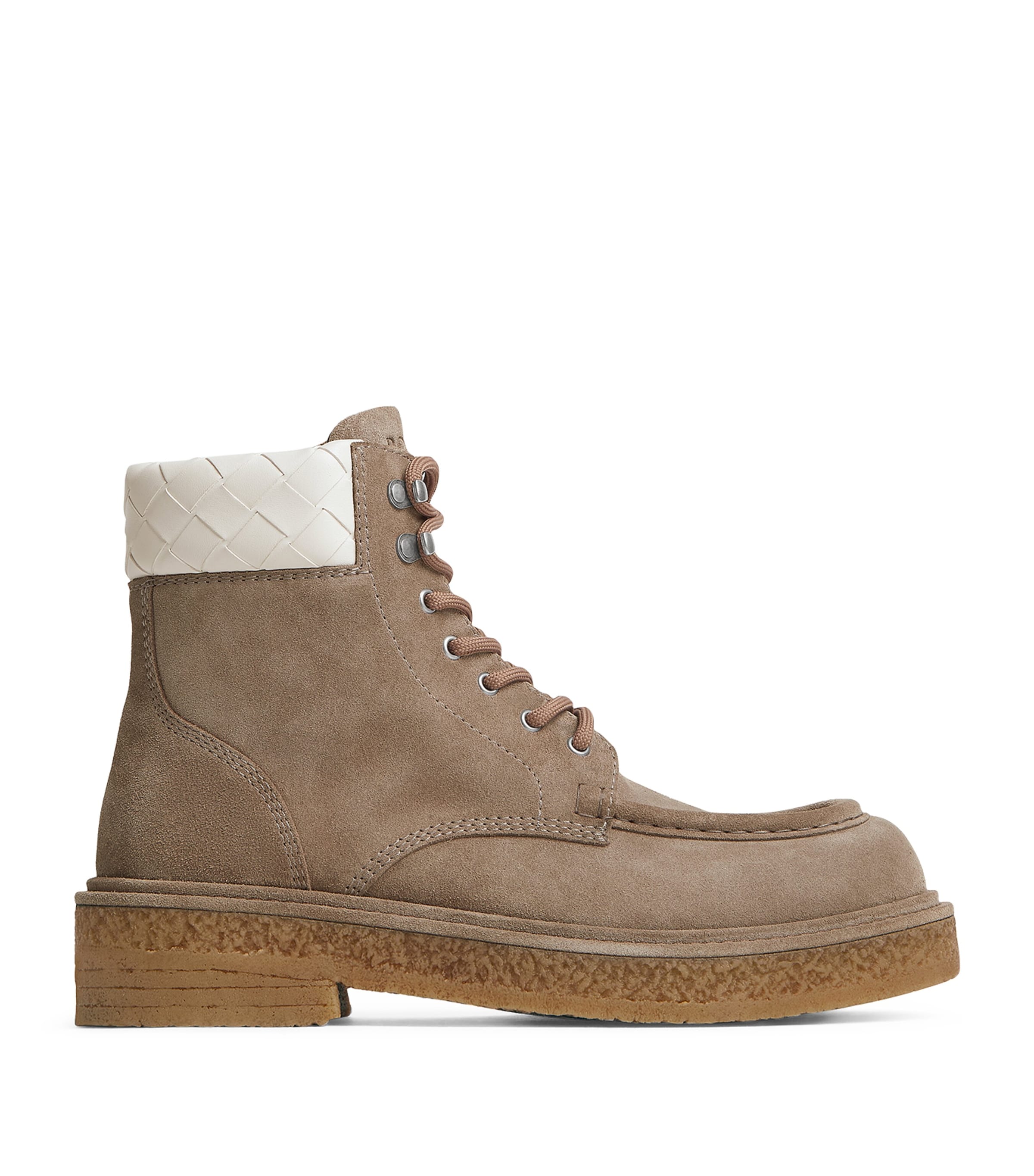 Suede Haddock Lace-Up Boots