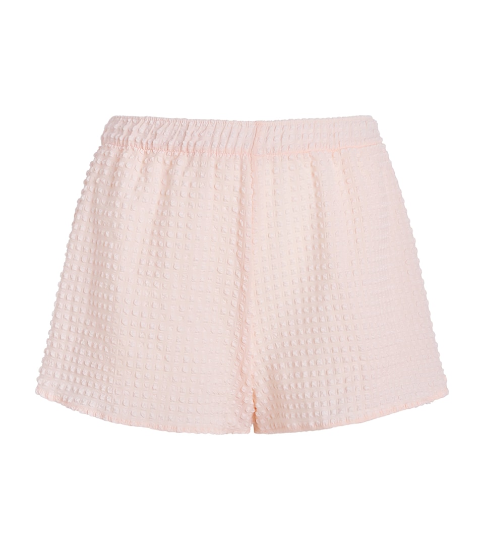 Hunza G Womens Seersucker Resort Shorts Bubblebath