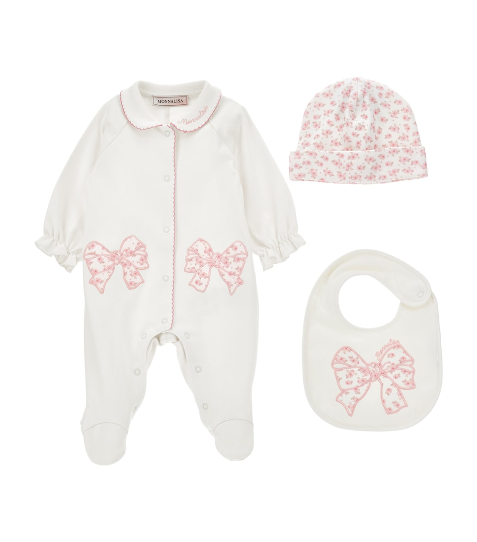 Cotton Embroidered All-In-One Set (1-9 Months)