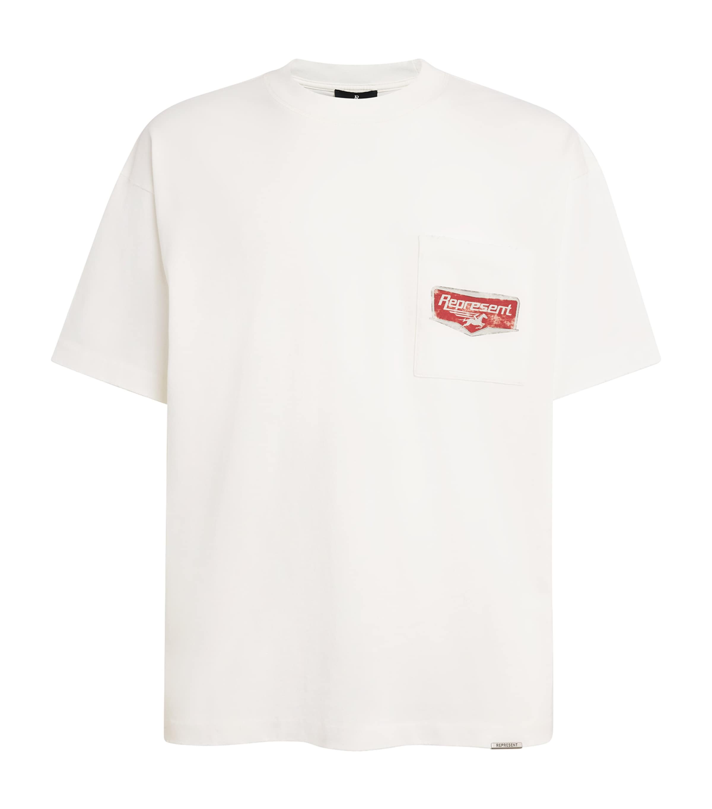 Cotton Distressed Logo T-Shirt