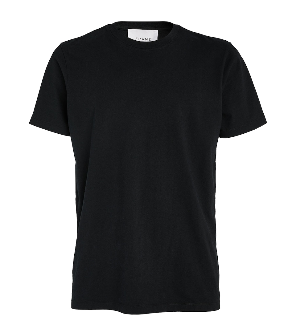 FRAME Mens Cotton T-Shirt Noir