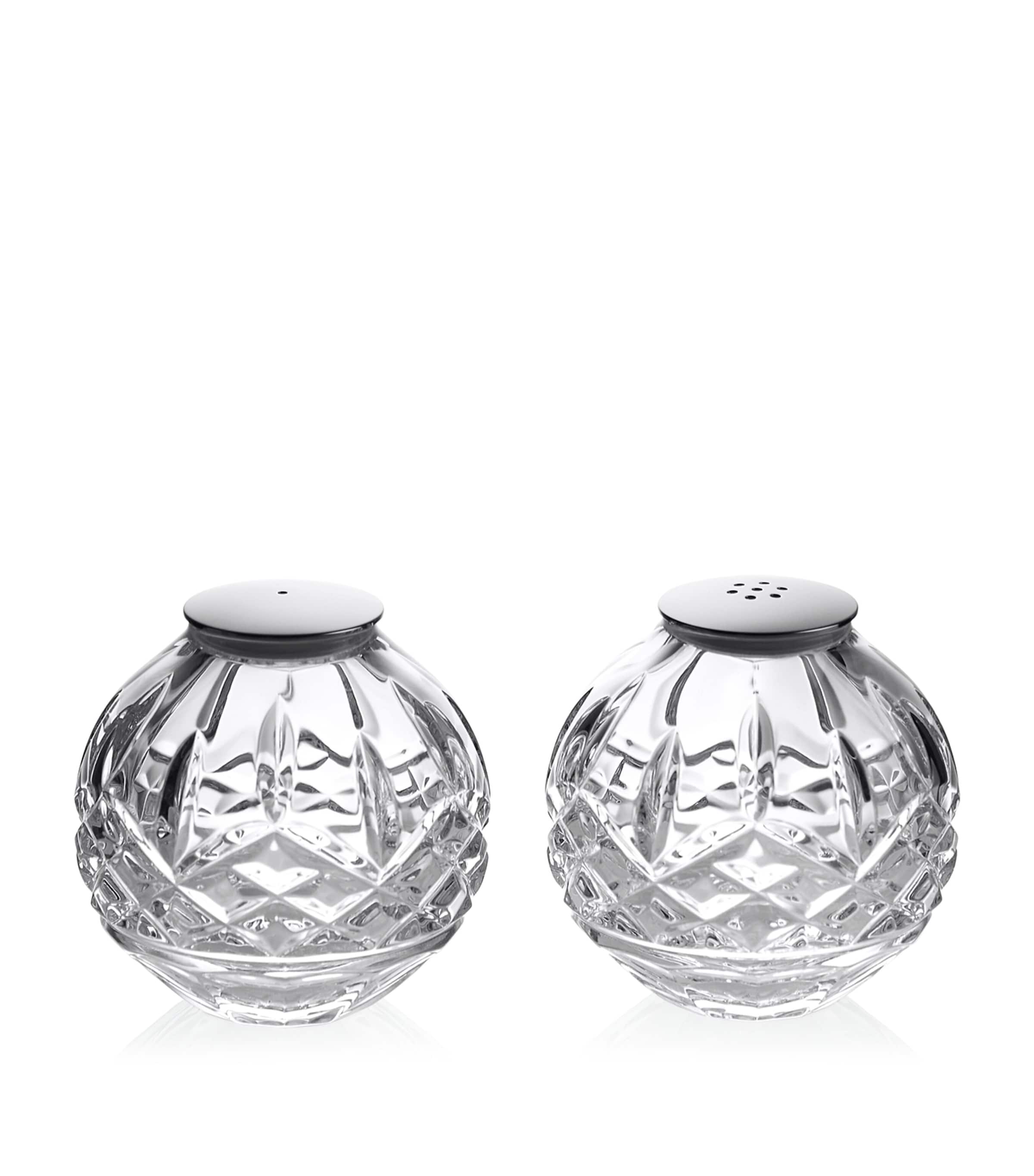 Waterford Lismore Salt and Pepper Set Clear