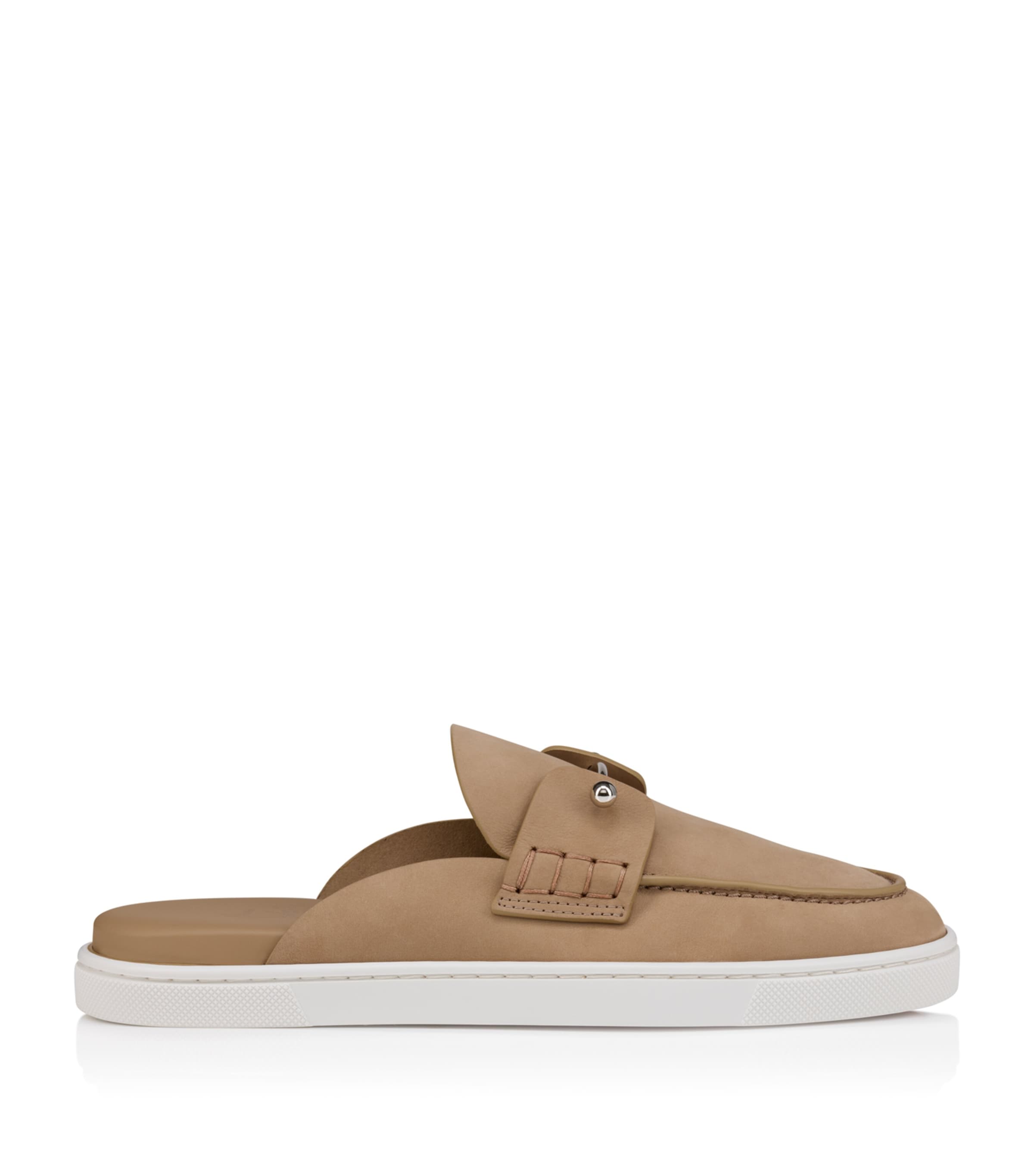 Chanme Donna Flat Leather Mules