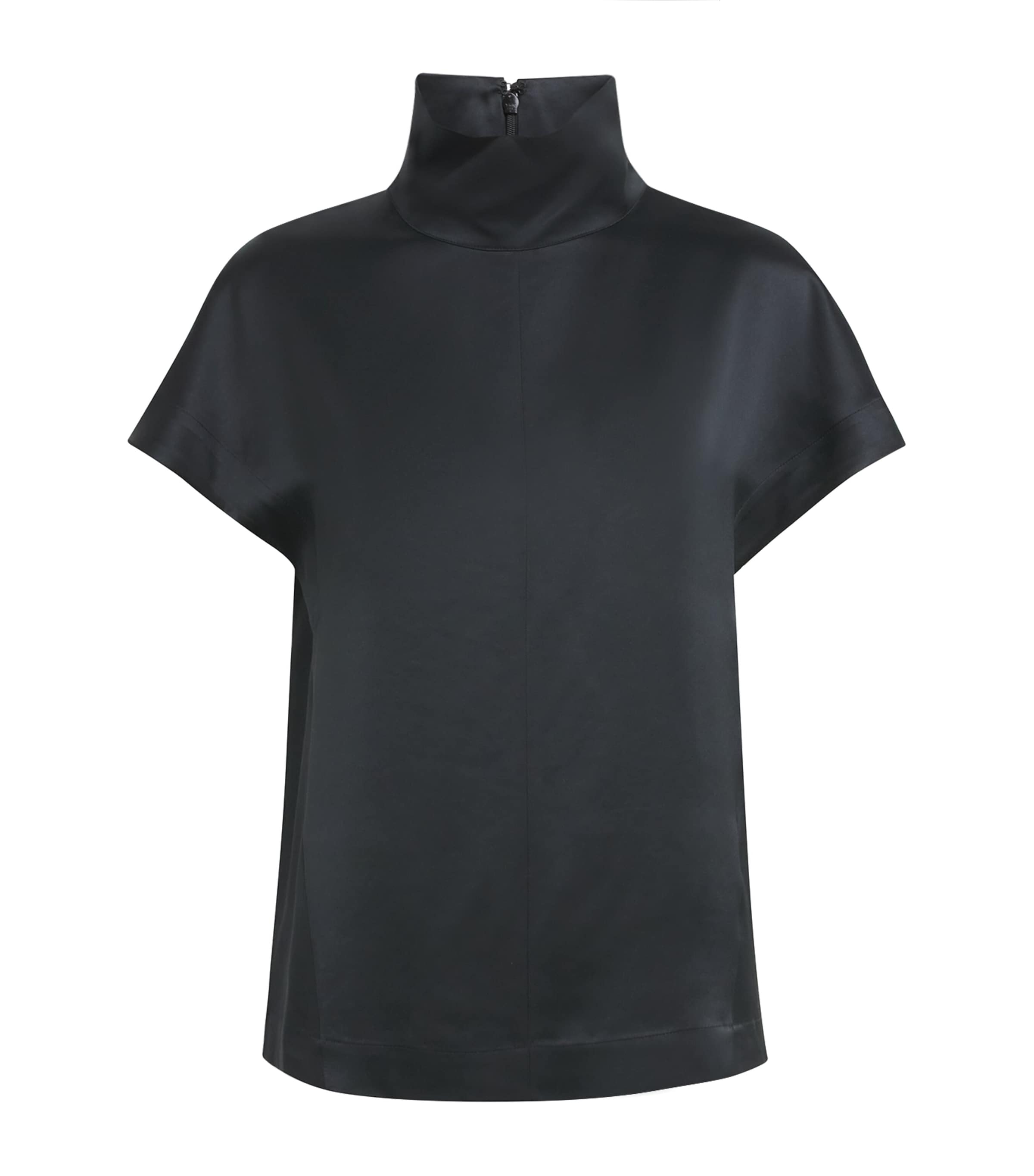 ANINE BING Womens High-Neck Samson Top Black