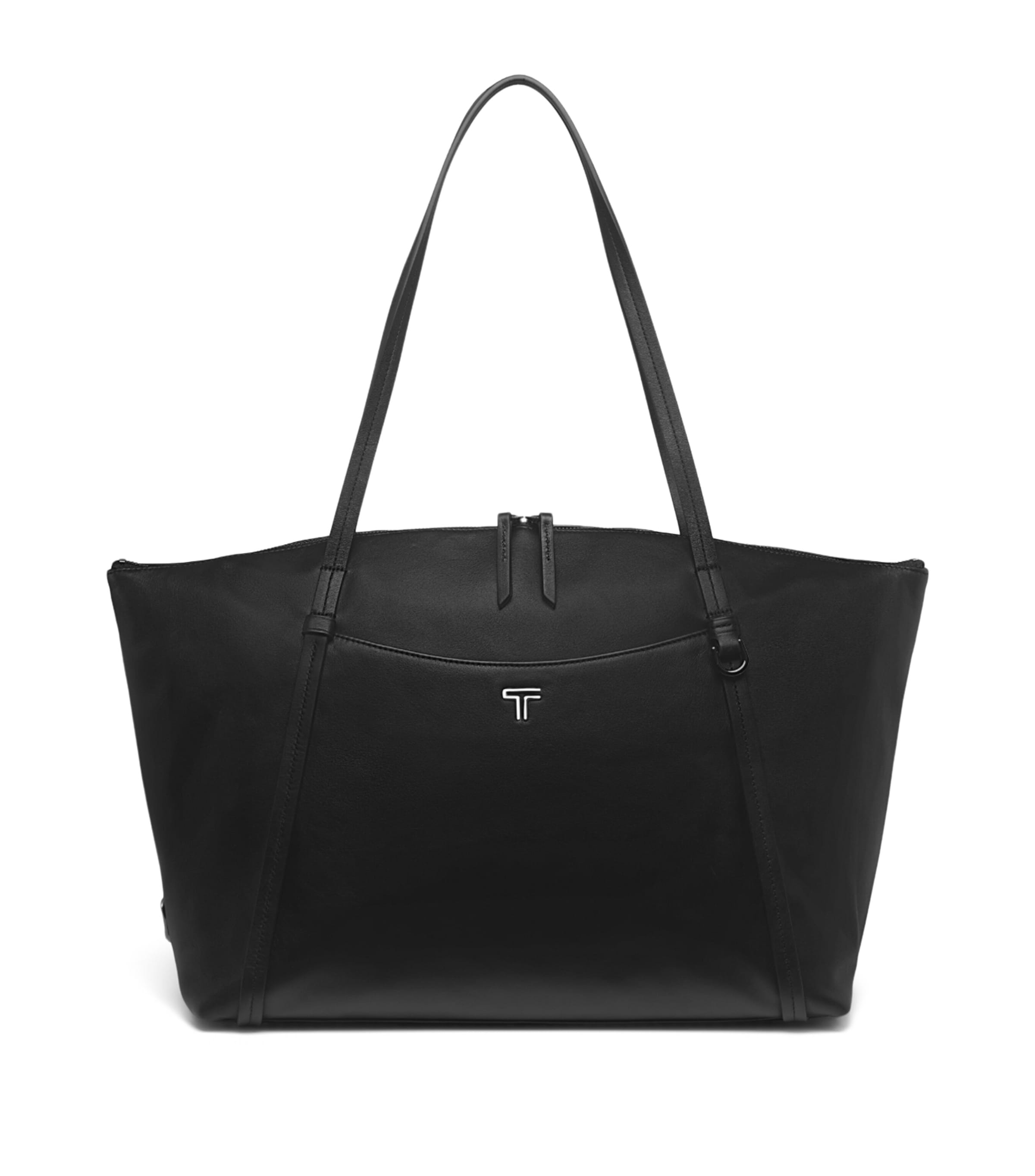 Tumi Nylon Montclair Boarding Tote Bag Black Gunmetal