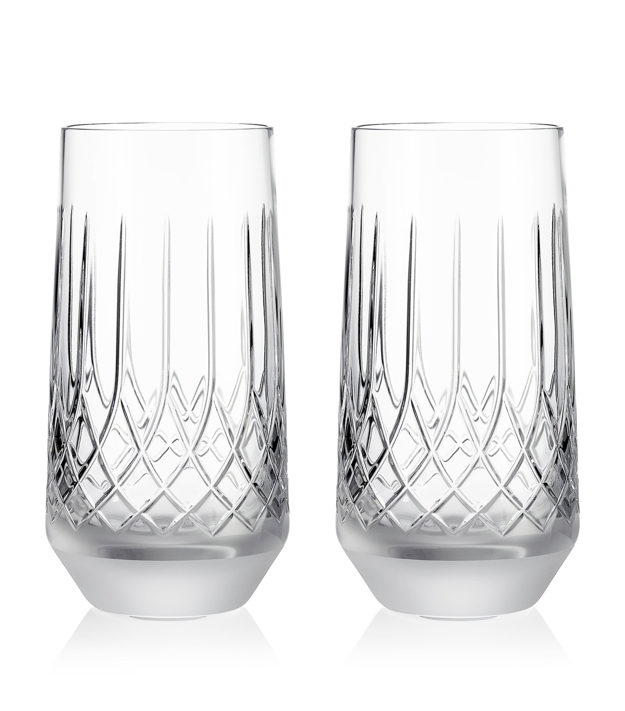 Set of 2 Lismore Arcus Highball Glasses (455ml)