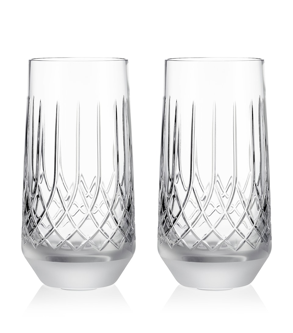 Set of 2 Lismore Arcus Highball Glasses (455ml)