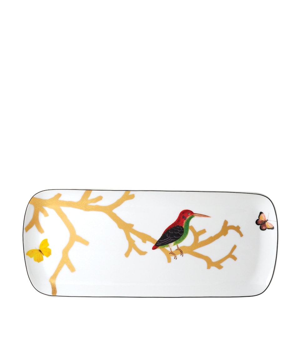 Bernardaud Aux Oiseaux Rectangular Tray (37cm) Multicolore