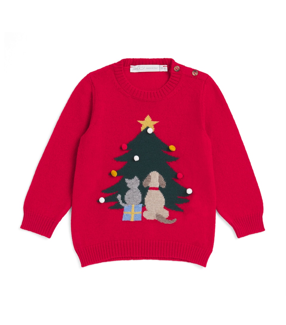 Dog and Cat Christmas Sweatshirt (3-28 Months)