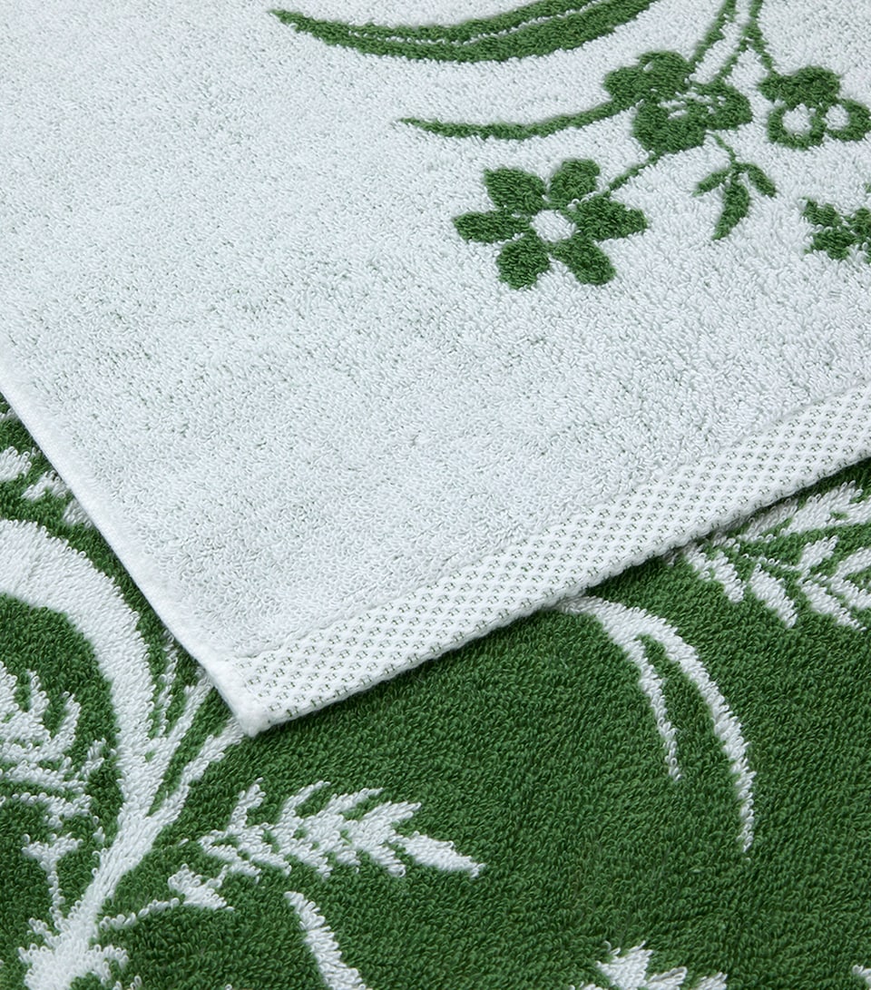 Yves Delorme Botanic Hand Towel (55cm x 100cm) Green
