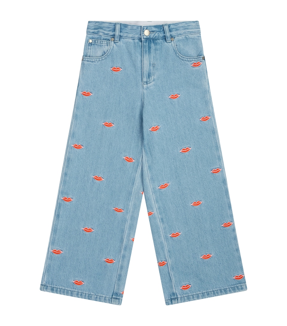 Embroidered Lip Jeans (3-14+ Years)