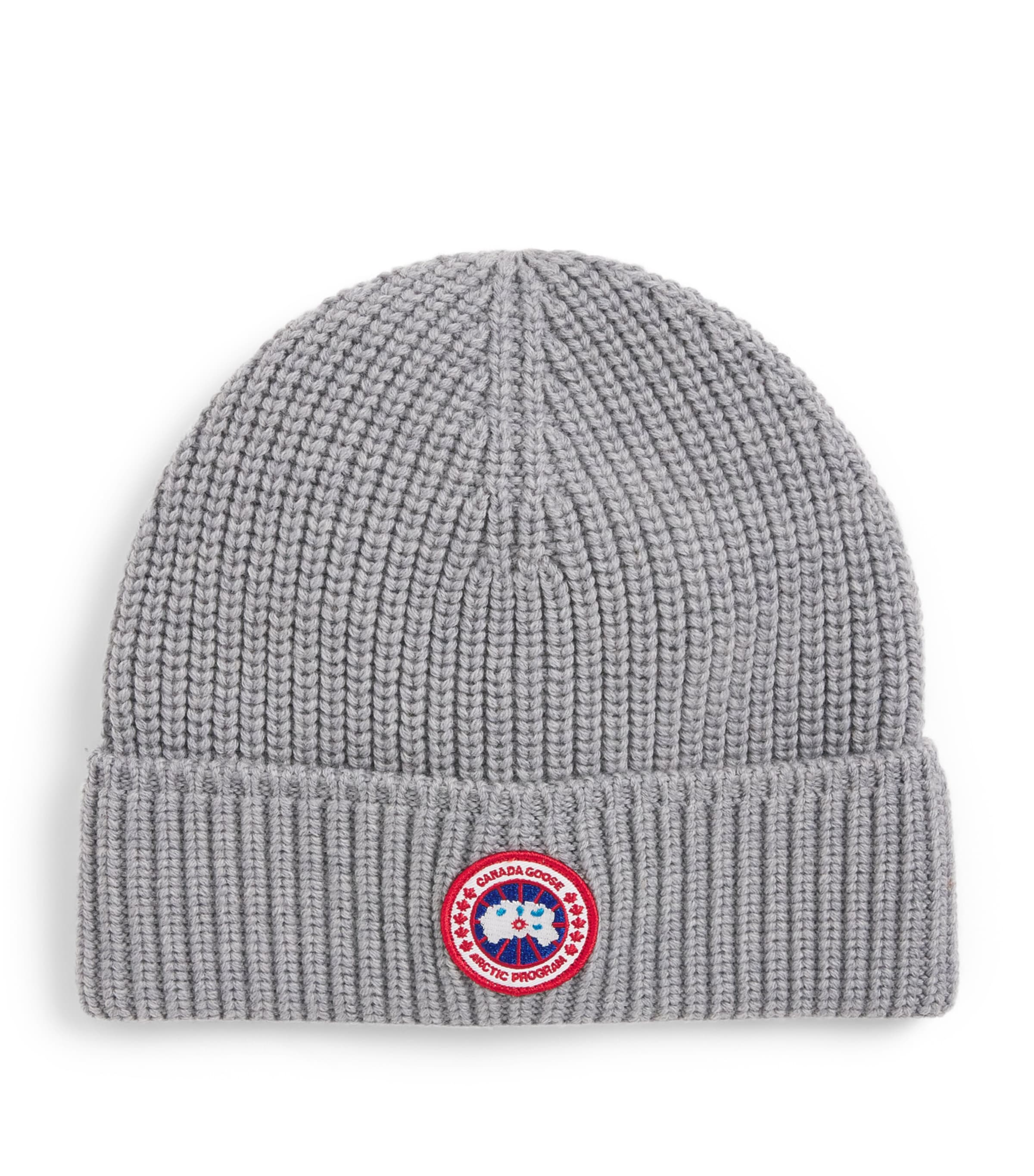 Canada Goose Merino Ribbed Beanie Heather Grey