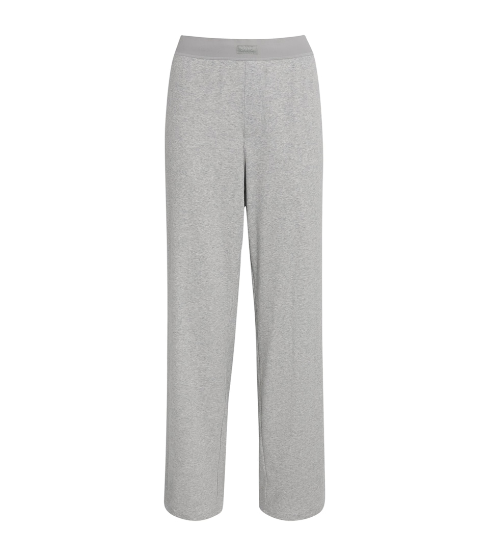 Stretch-Cotton Ribbed Trousers