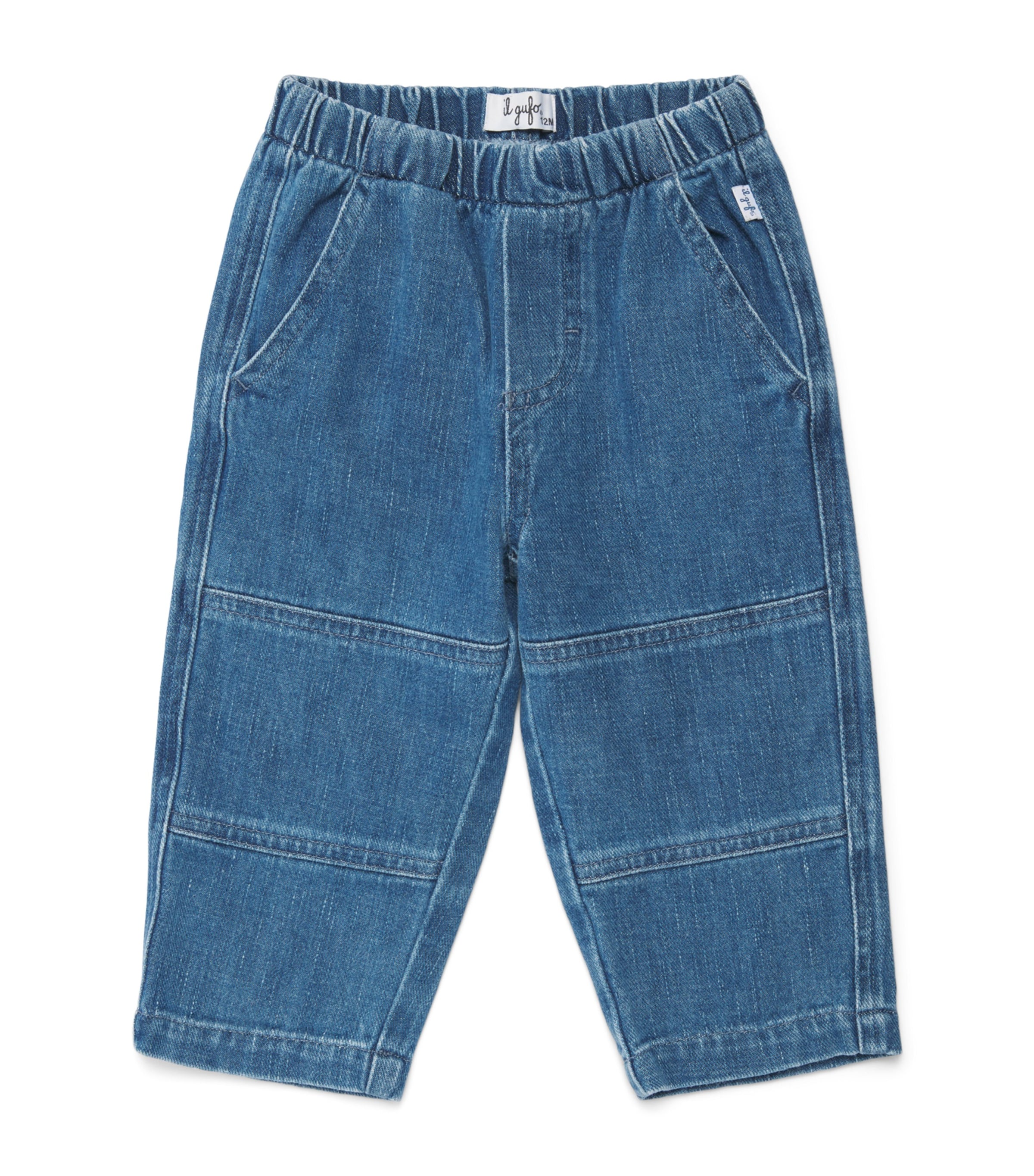 Il Gufo Elasticated-Waist Jeans (6-36 Months) Denim Blue