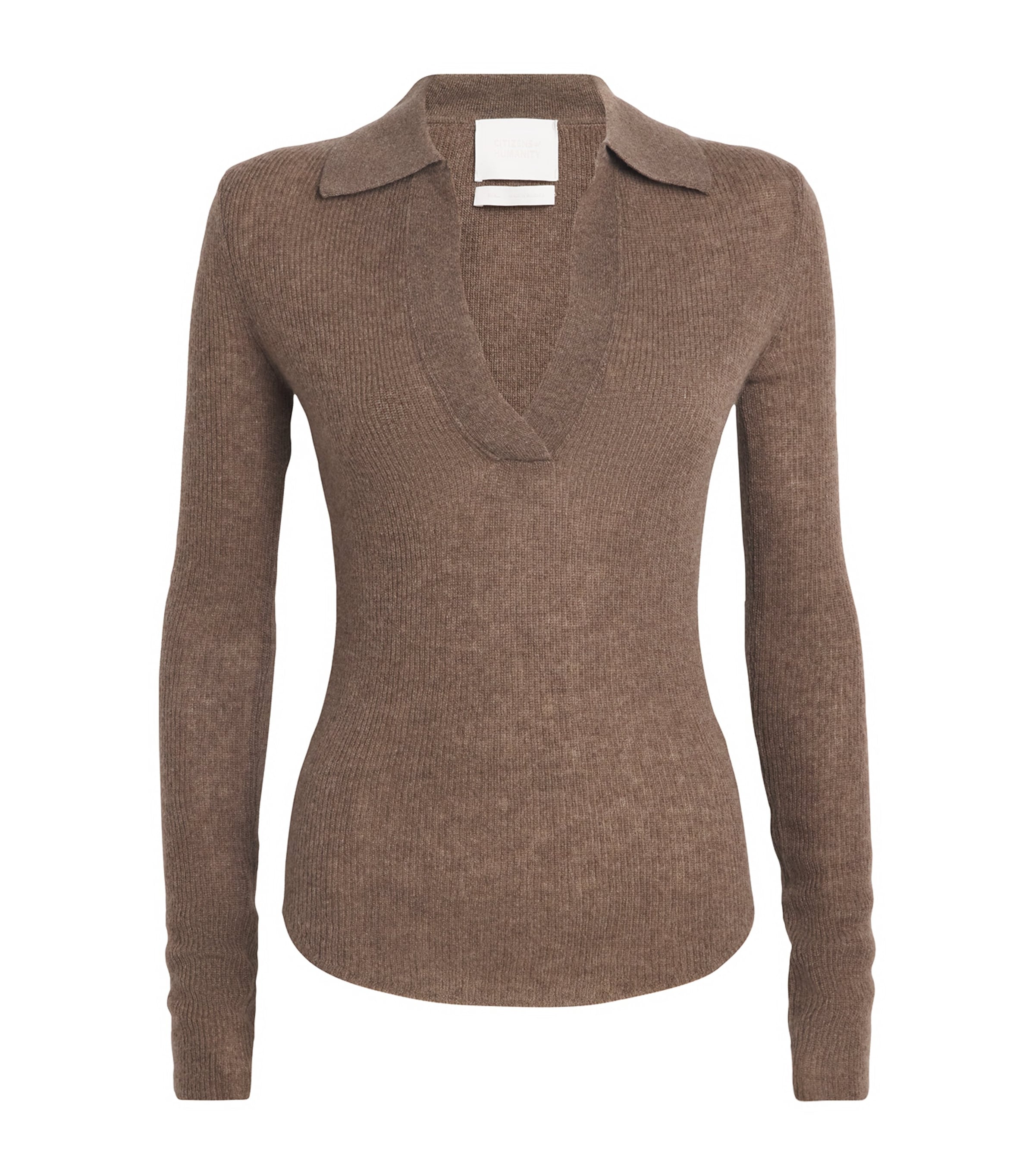 Wool-Cashmere Simone Polo Sweater