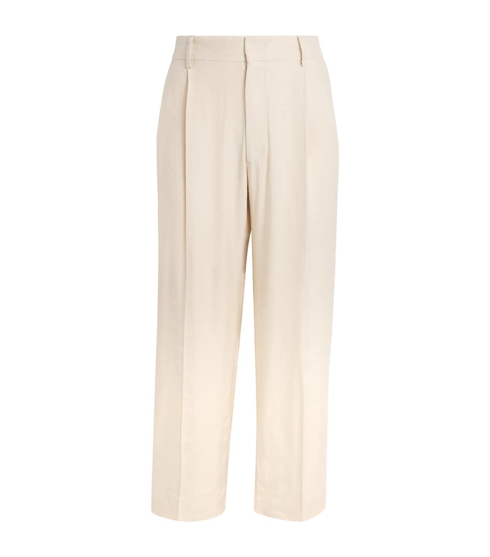 NN07 Mens Kay Wide-Leg Trousers Ivory