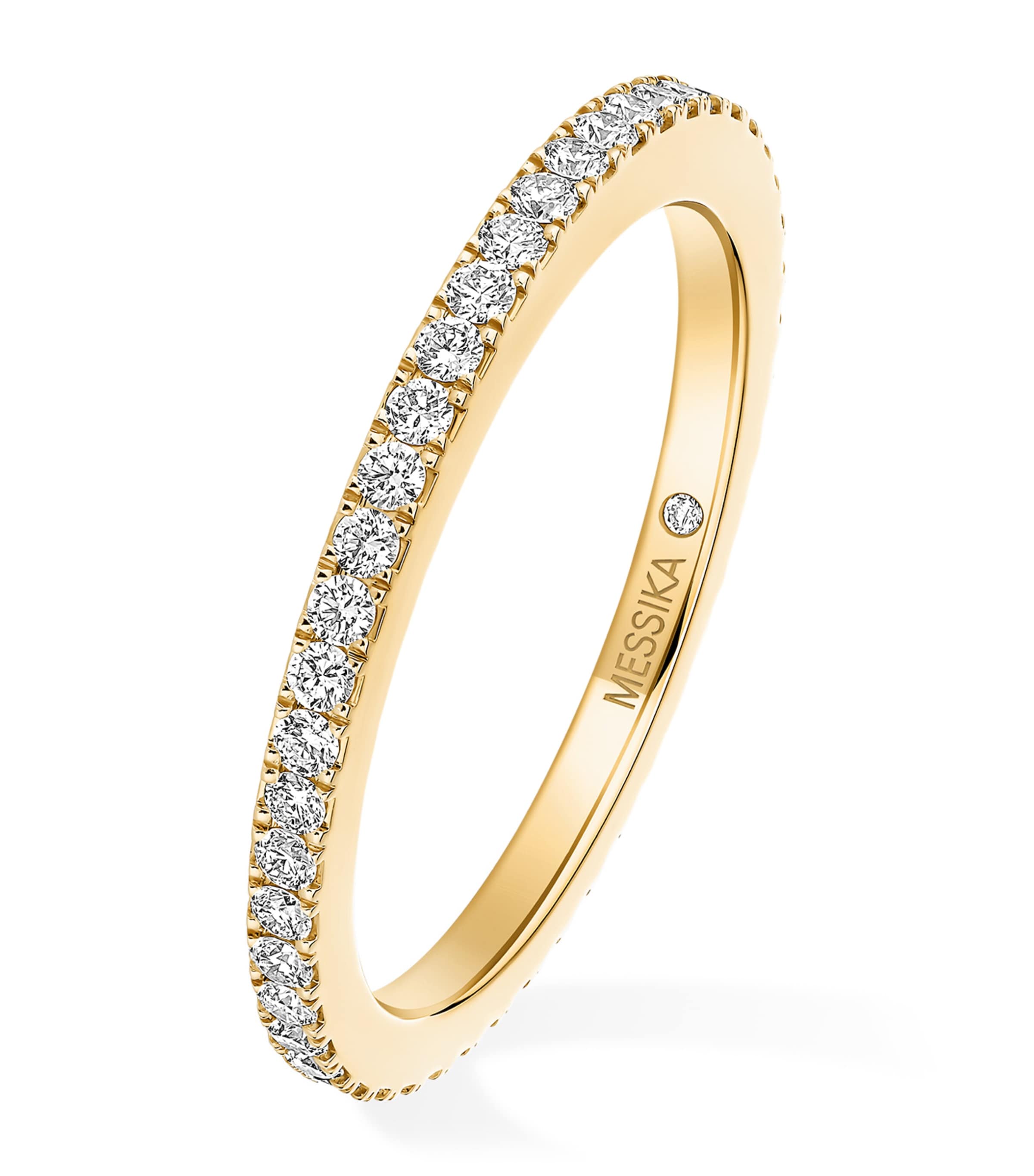 Messika Joy Yellow Gold and Diamond Wedding Ring White Gold
