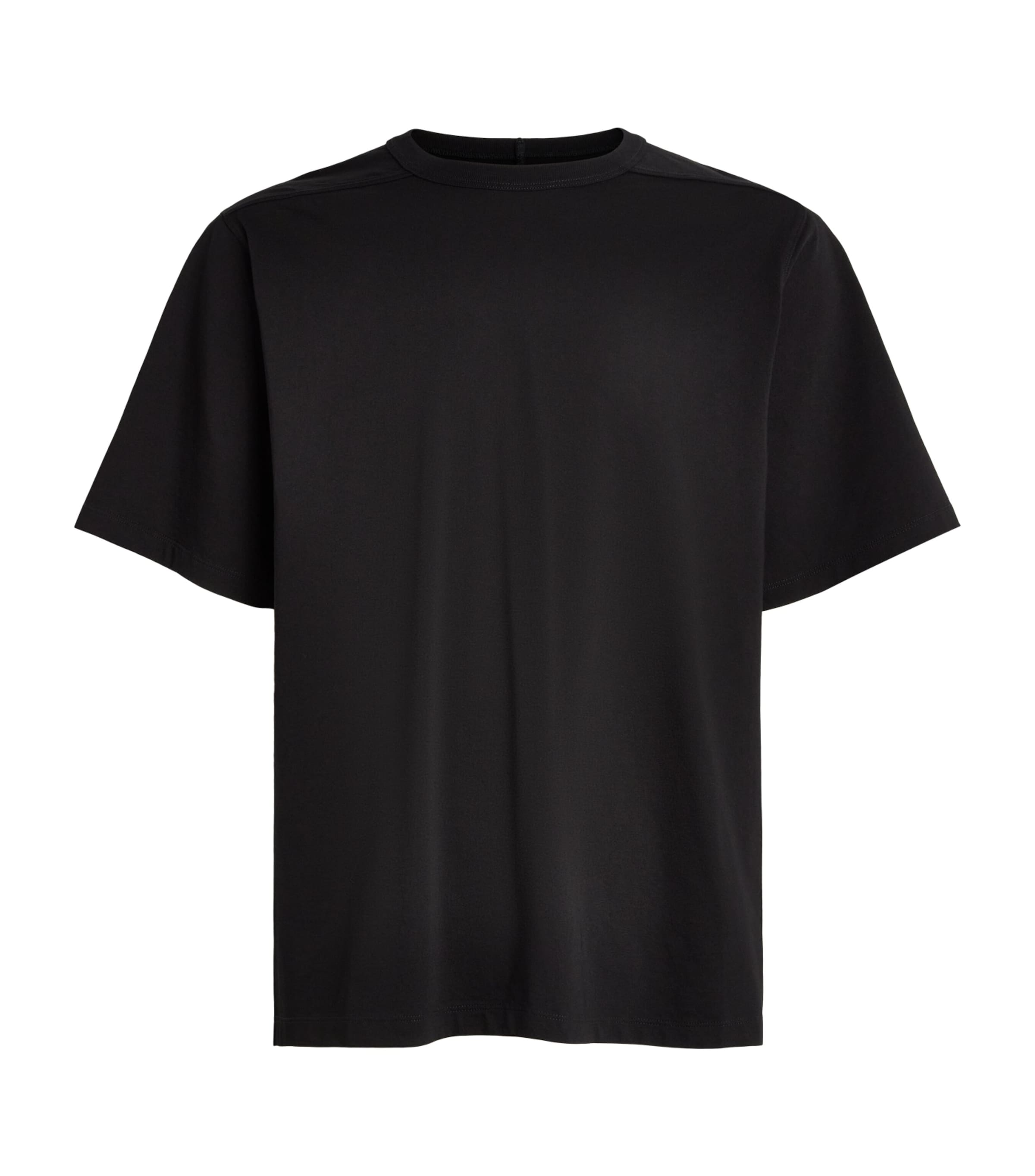 Rick Owens Mens Cotton Jersey Brad T-Shirt Black