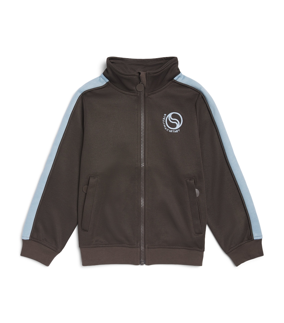 Stella McCartney Kids Logo Track Jacket (5-14 Years) Charcoal Grey