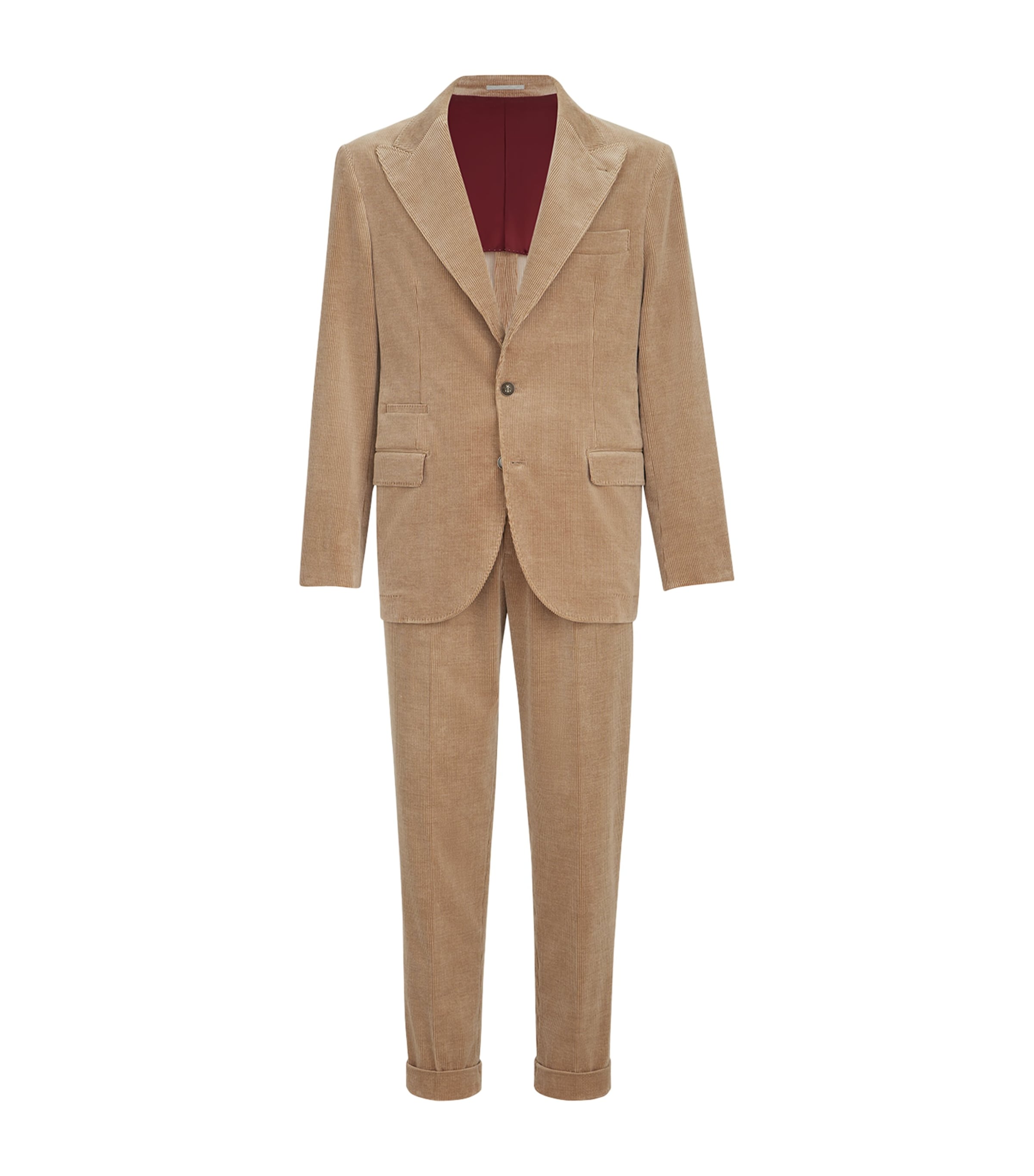 Brunello Cucinelli Mens Cotton-Cashmere-Blend Corduroy