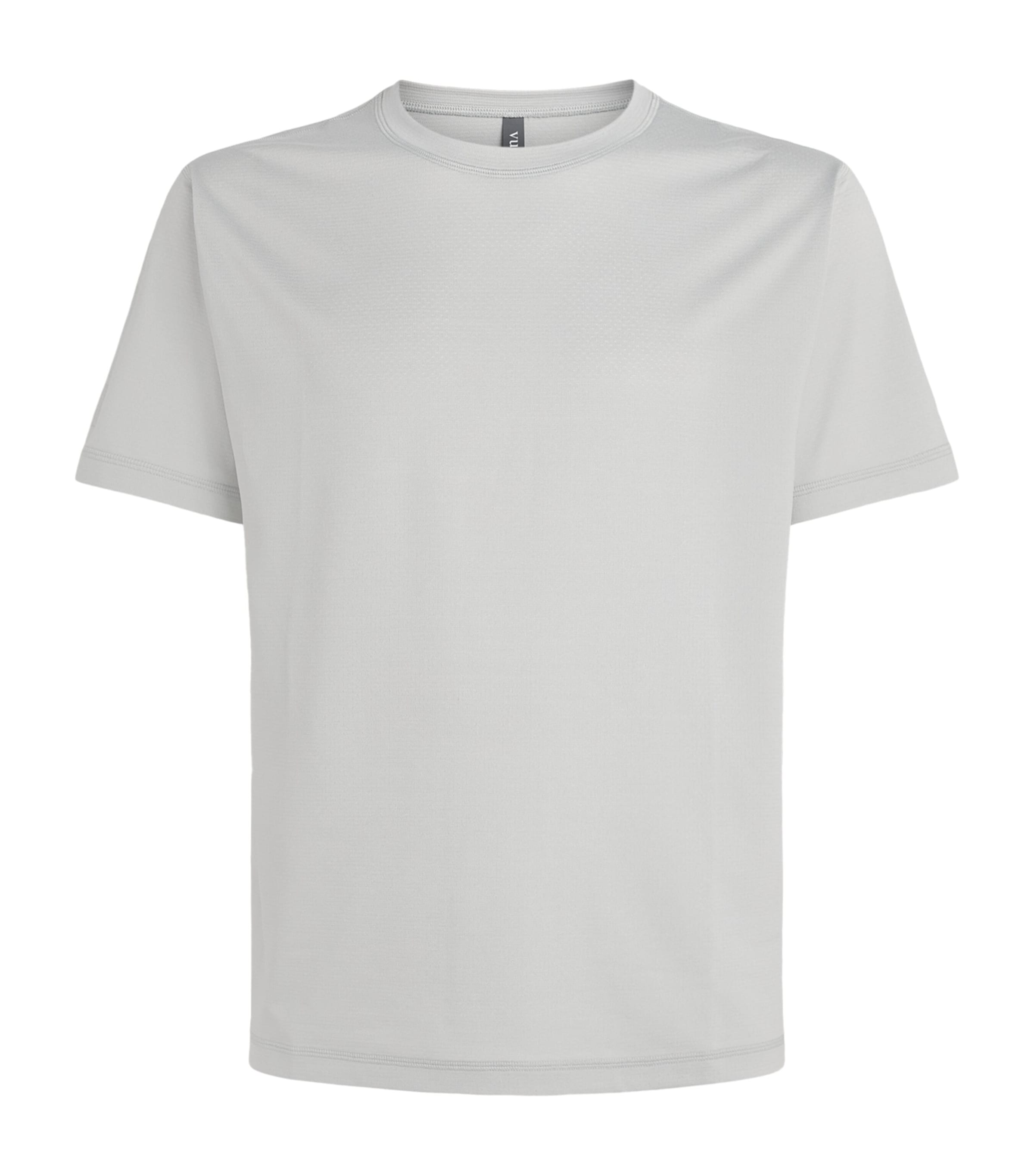 VUORI Mens Tradewind Performance 2.0 T-Shirt Hgy Sky Grey Heather