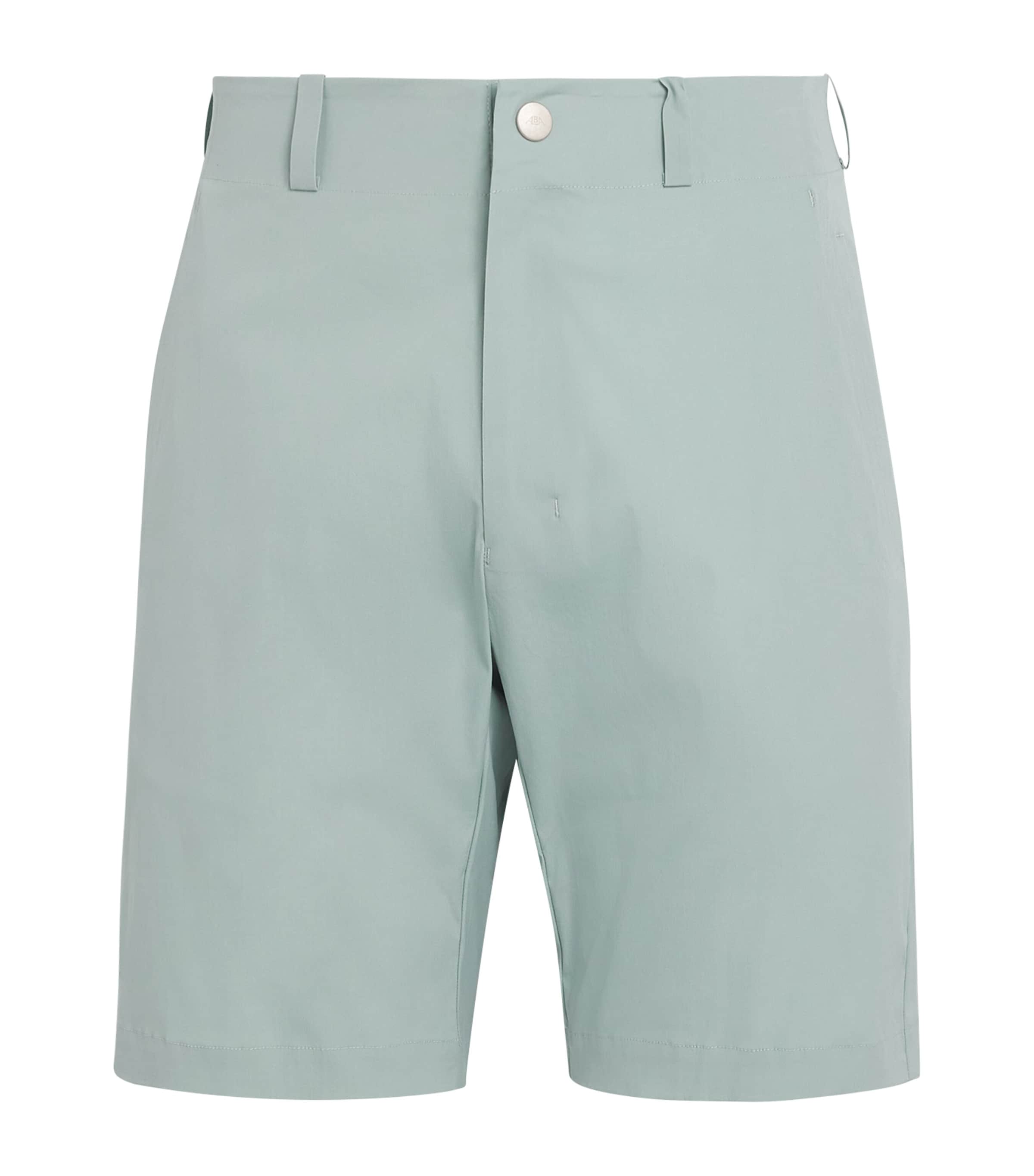Alba Mens Cotton-Blend Techno Shorts Sage