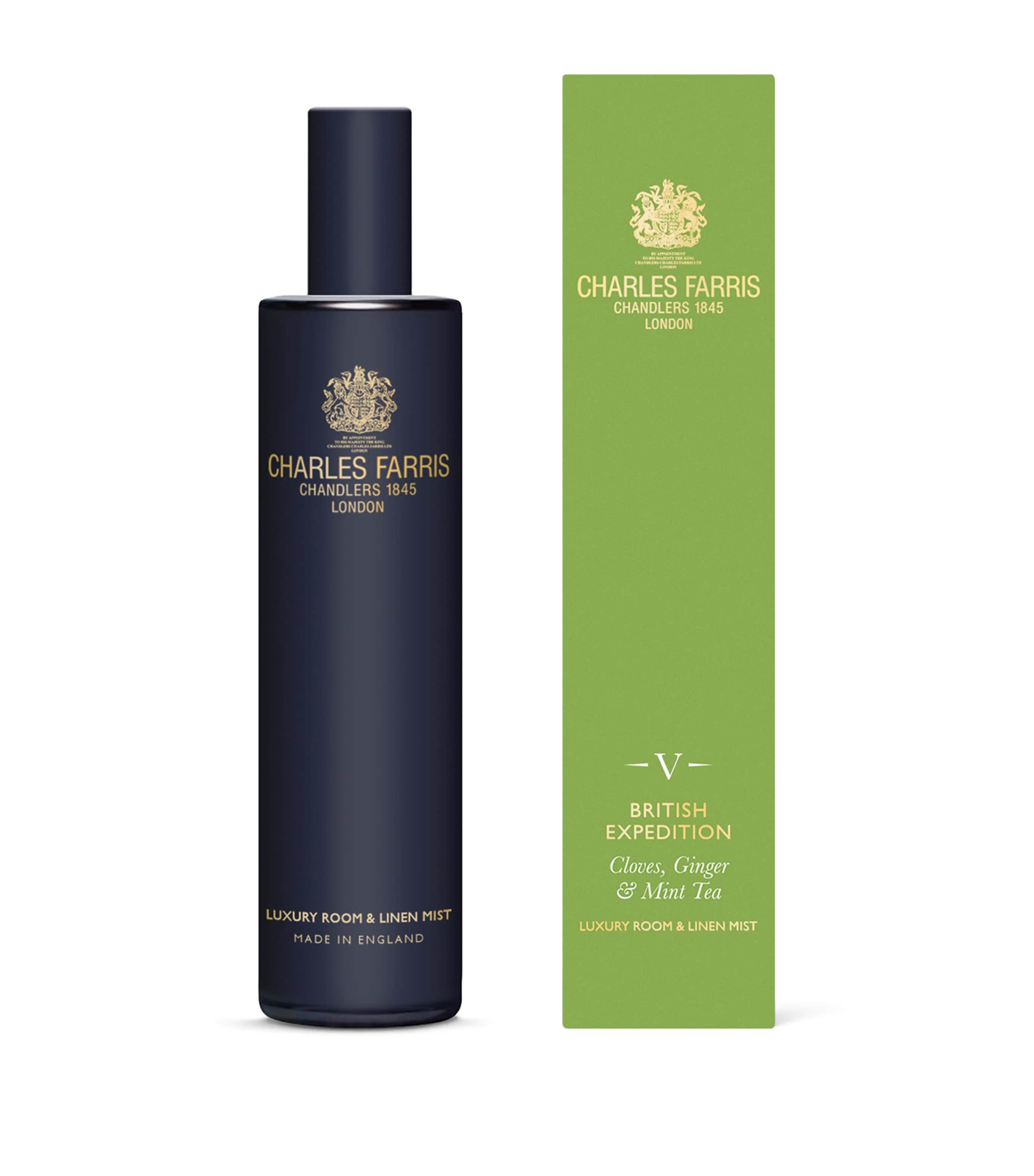 Charles Farris British Expedition Room & Linen Mist (100ml) Green