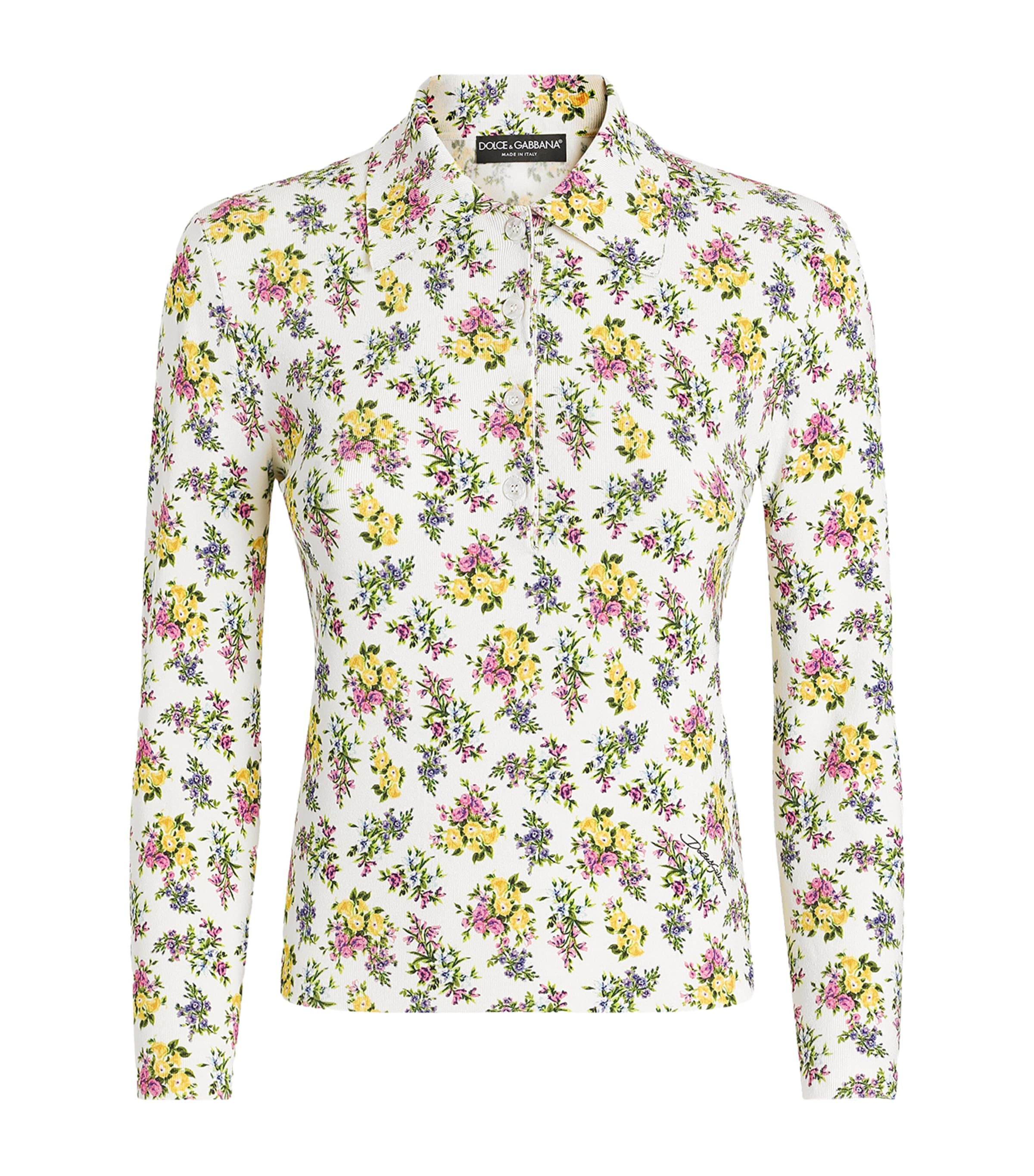 Floral Polo Top
