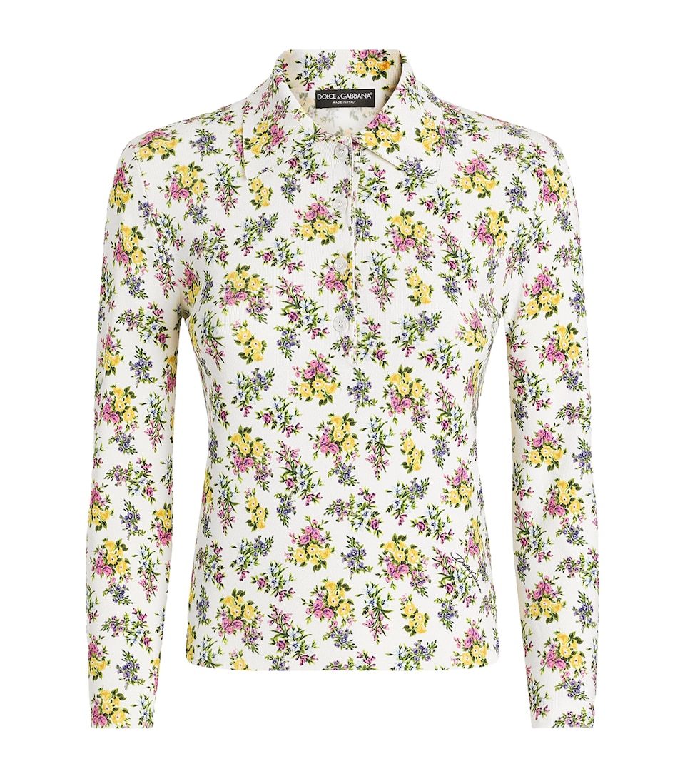 Floral Polo Top