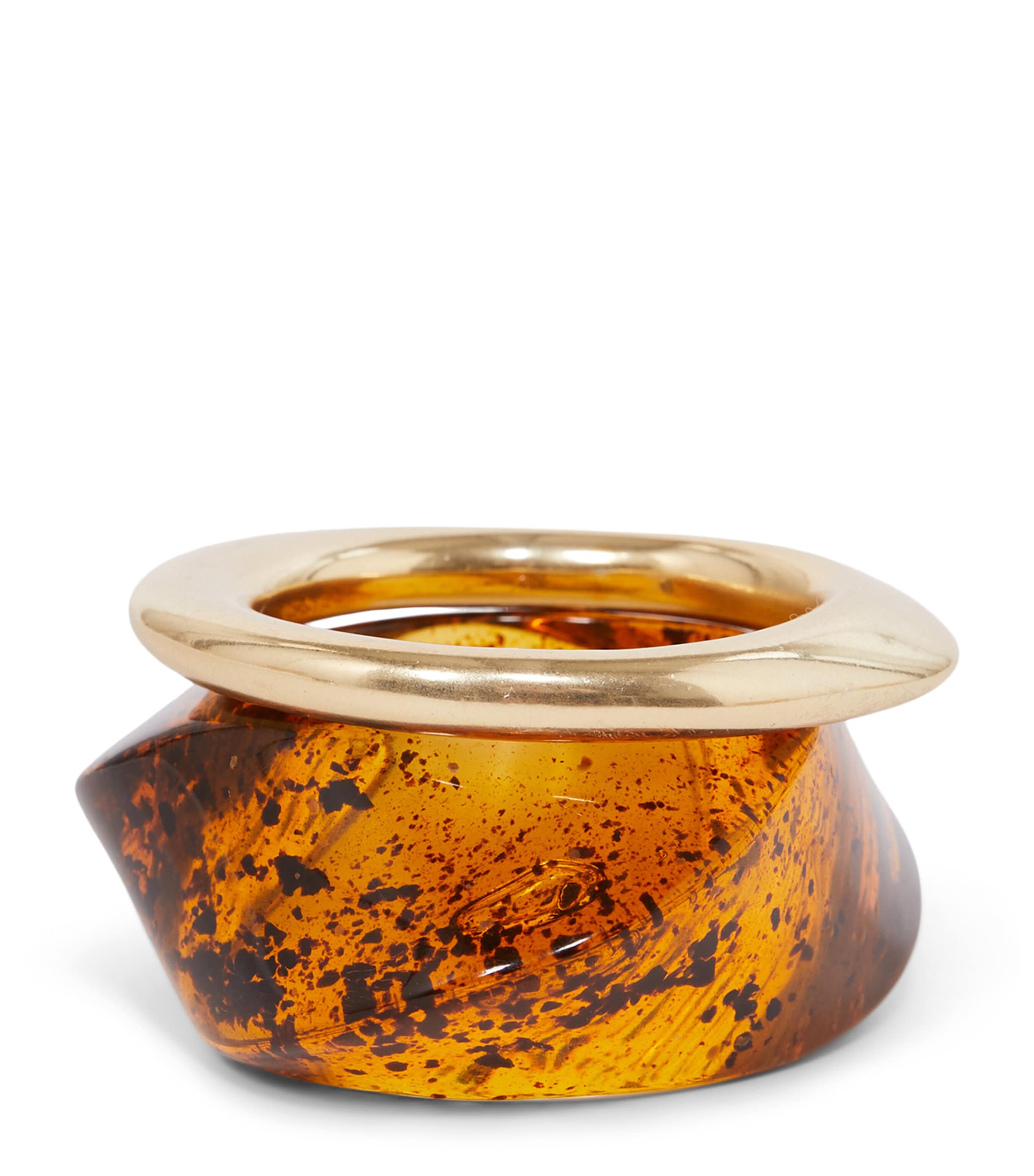 Max Mara Resin Bangle Bracelet Gold