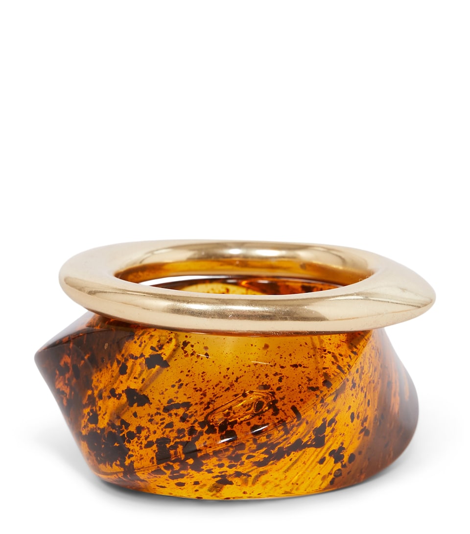 Max Mara Resin Bangle Bracelet Gold