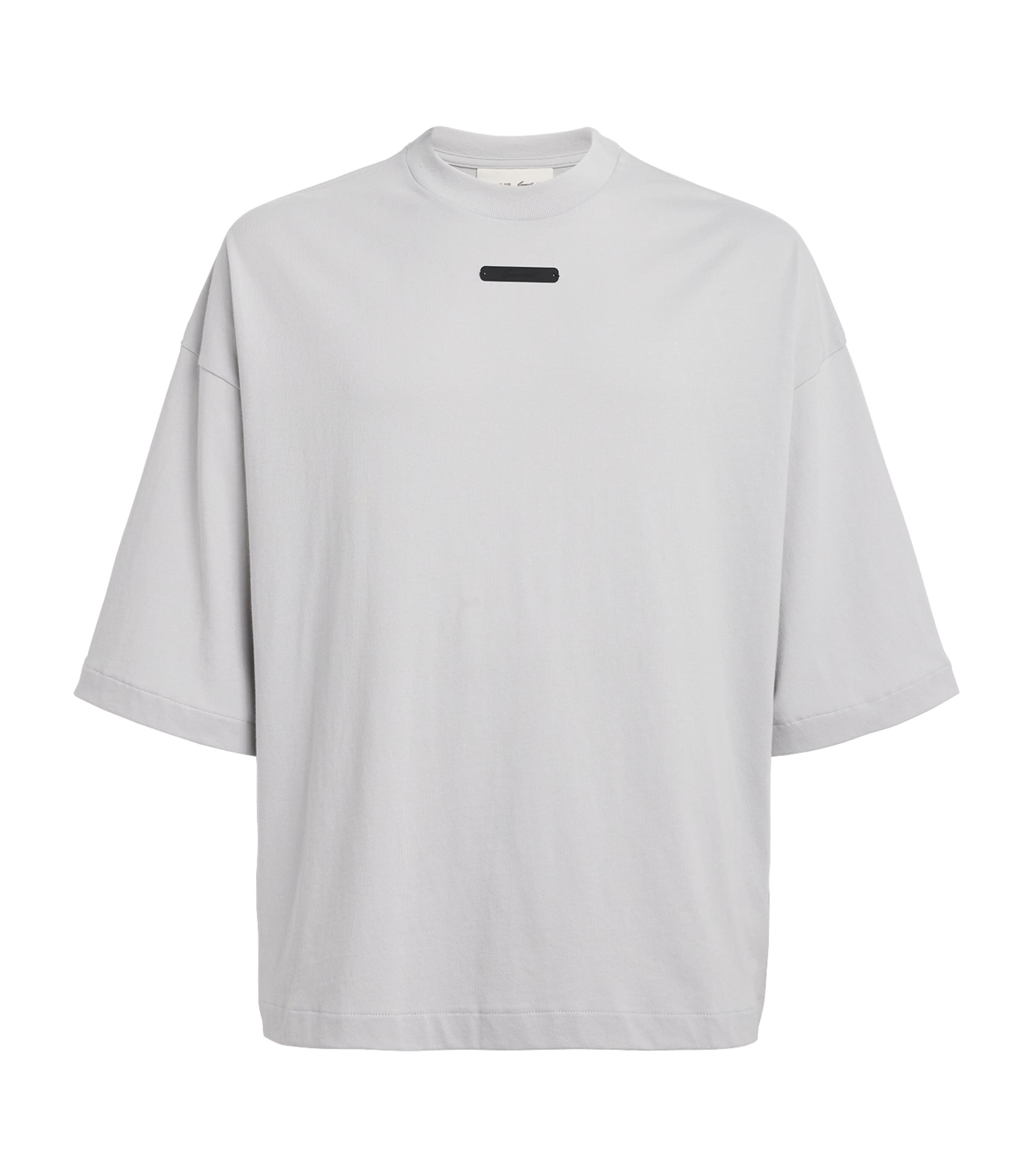FEAR OF GOD ESSENTIALS Mens Cotton Boxy Merch T-Shirt Overcast