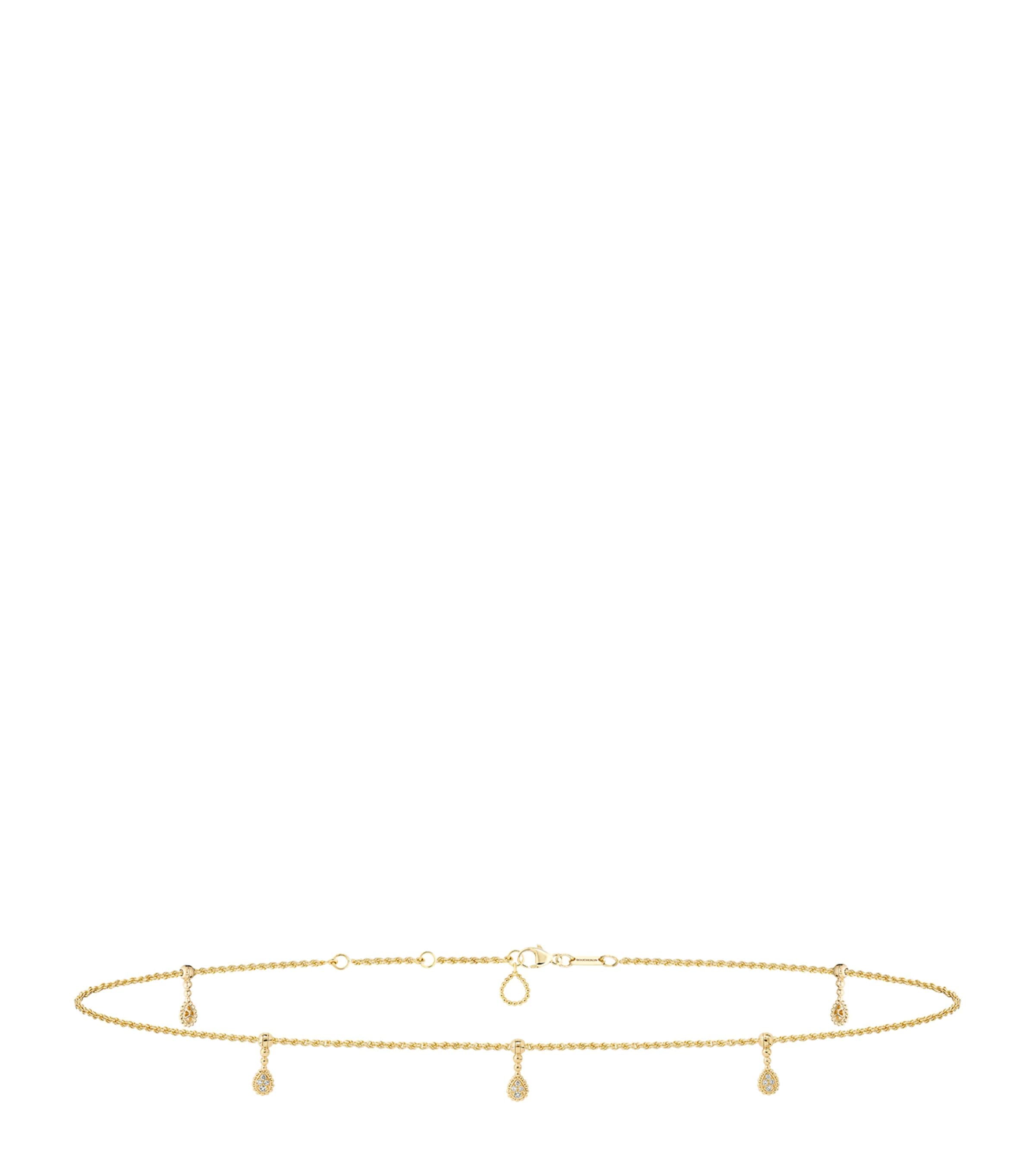 Boucheron Yellow Gold and Diamond Serpent Bohème Ankle Bracelet Yellow Gold