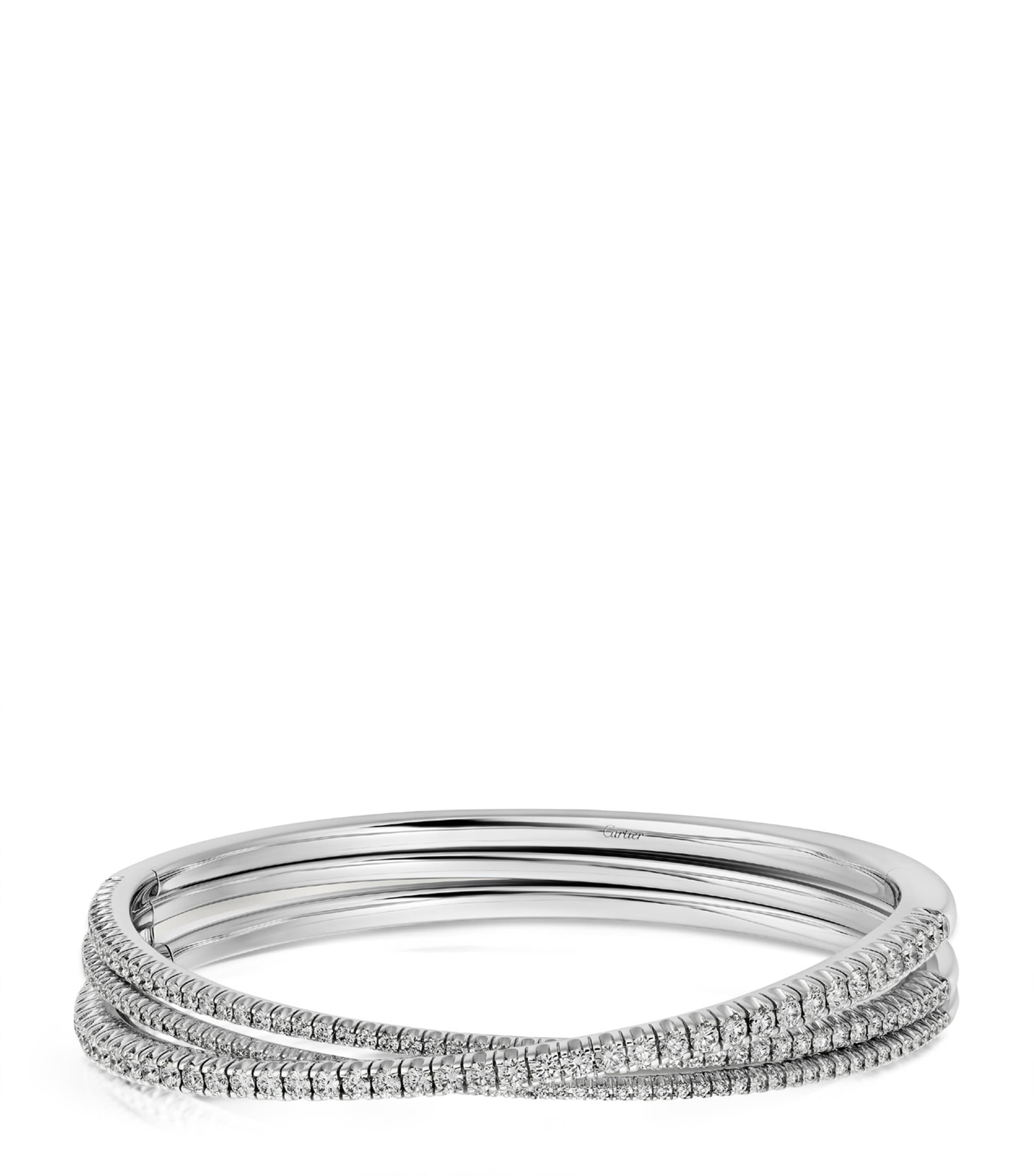 Cartier White Gold and Diamond Étincelle de Cartier Bangle White Gold