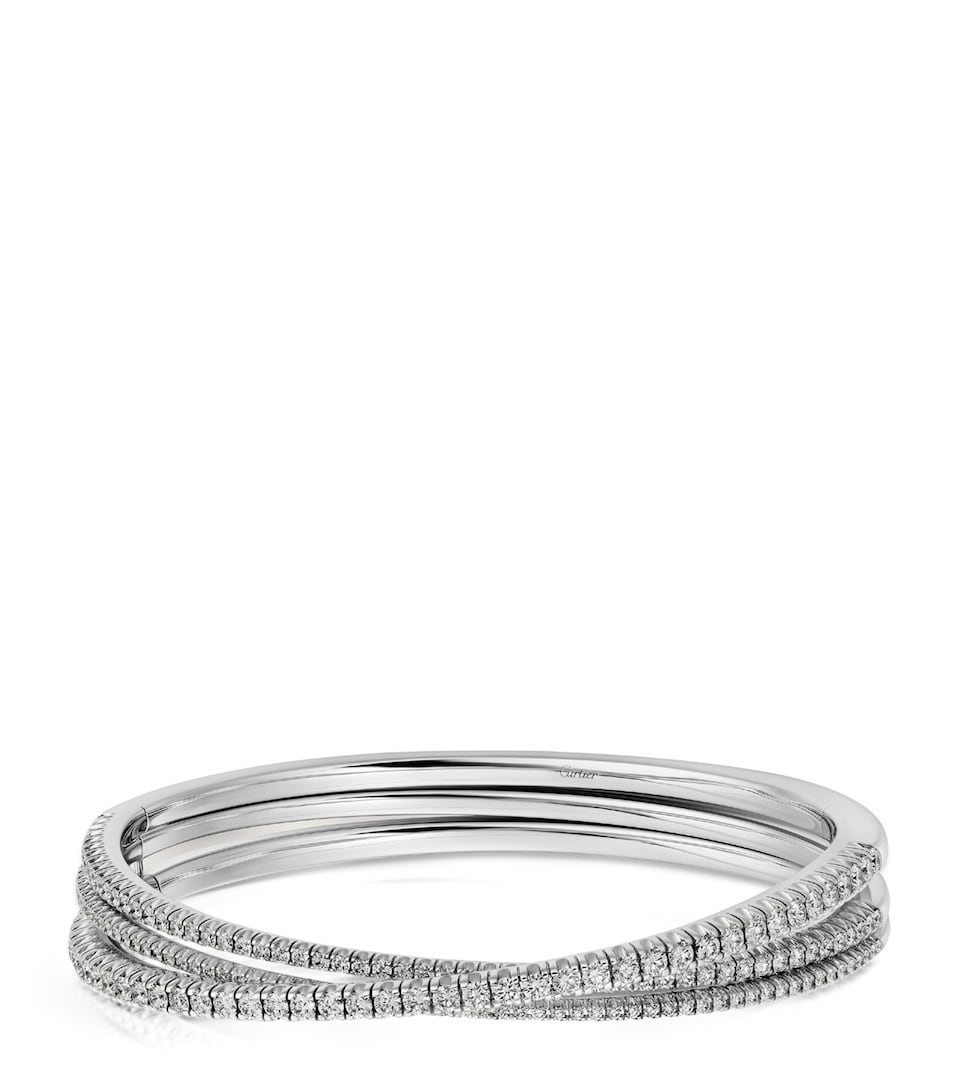 Cartier White Gold and Diamond Étincelle de Cartier Bangle White Gold