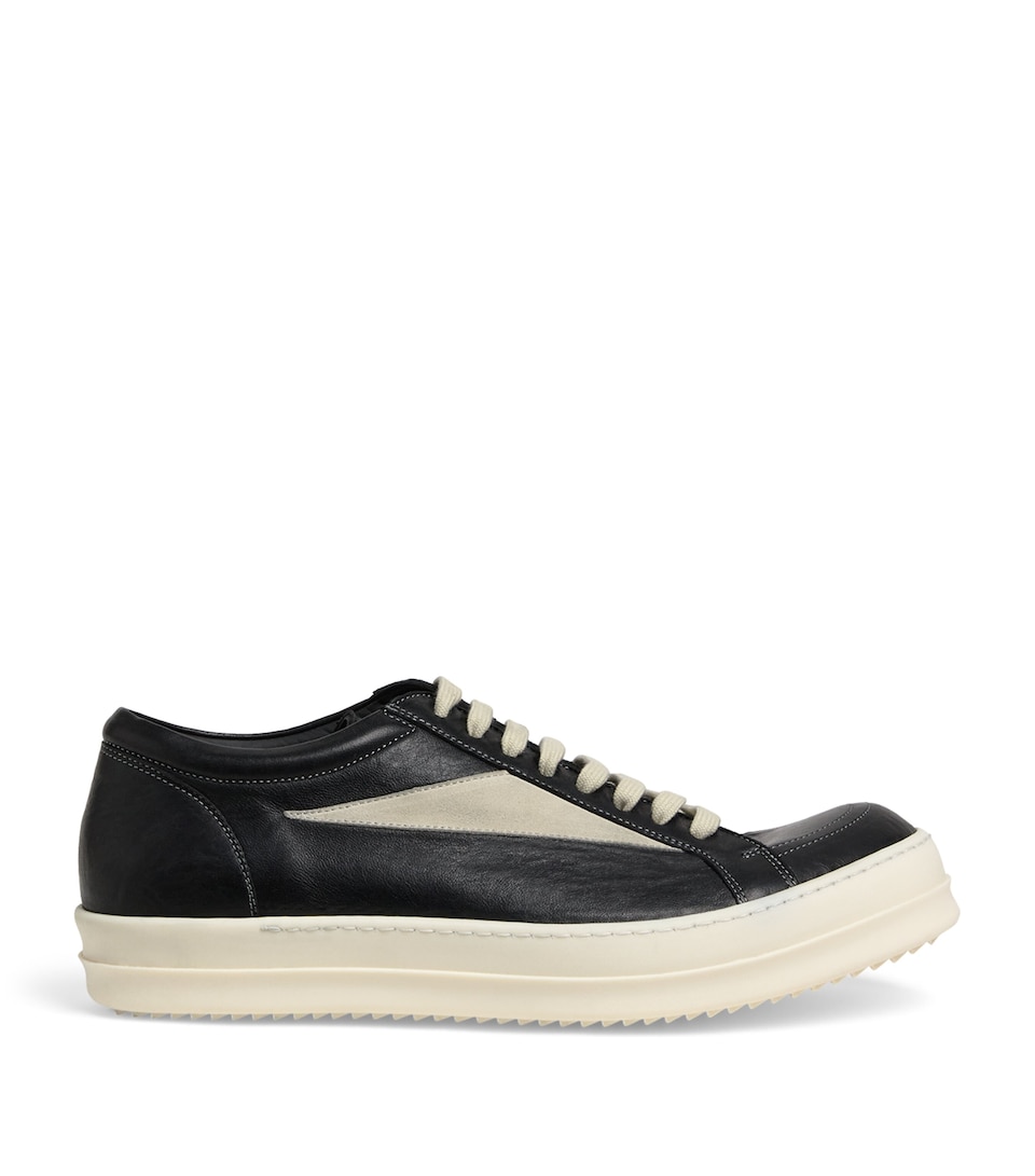 Tumbled Lambskin Vintage Low-Top Sneakers