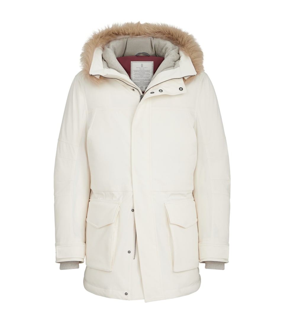 Brunello Cucinelli Mens Down Water-Resistant Parka