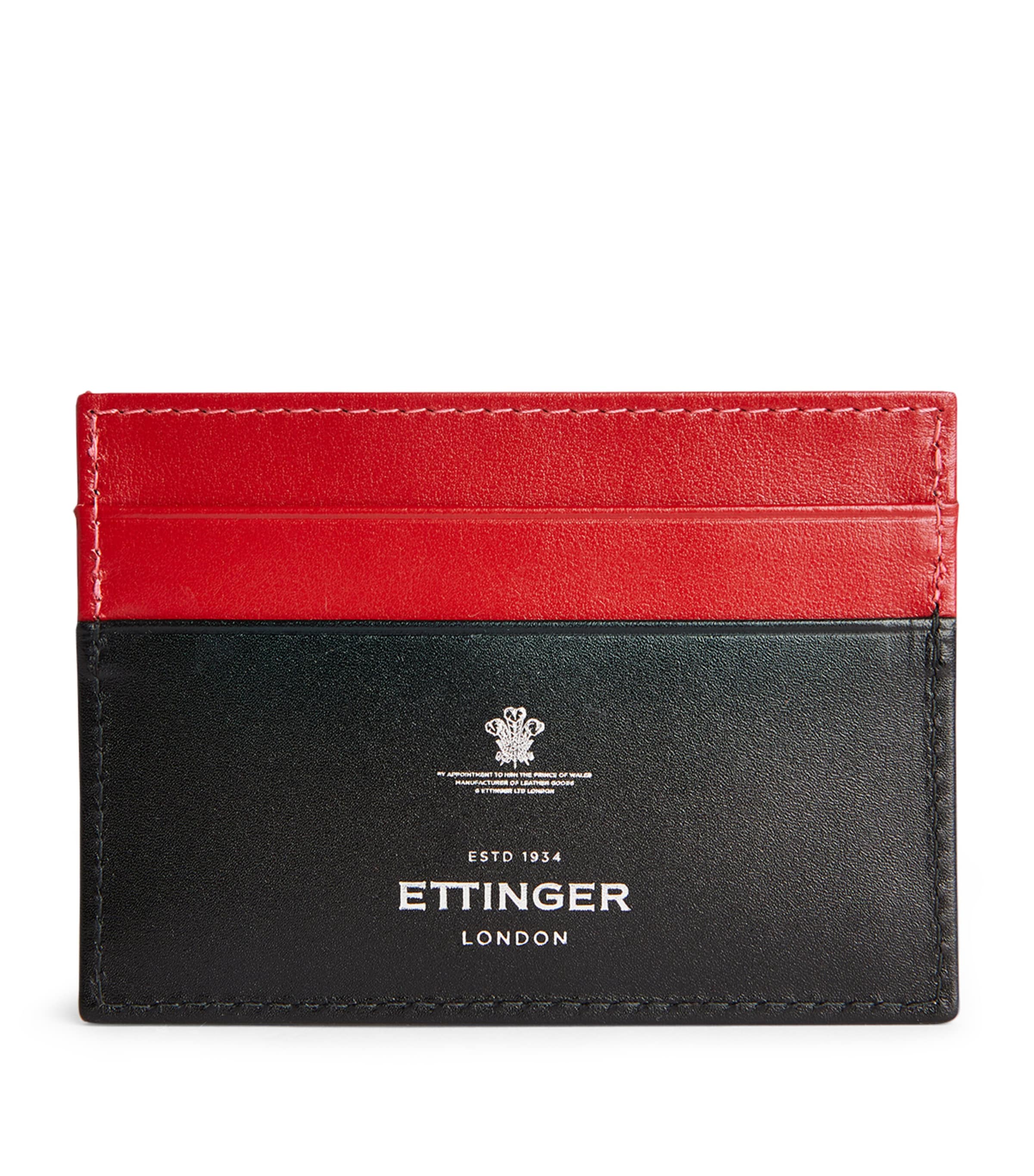 Ettinger Sterling Flat Card Holder Red