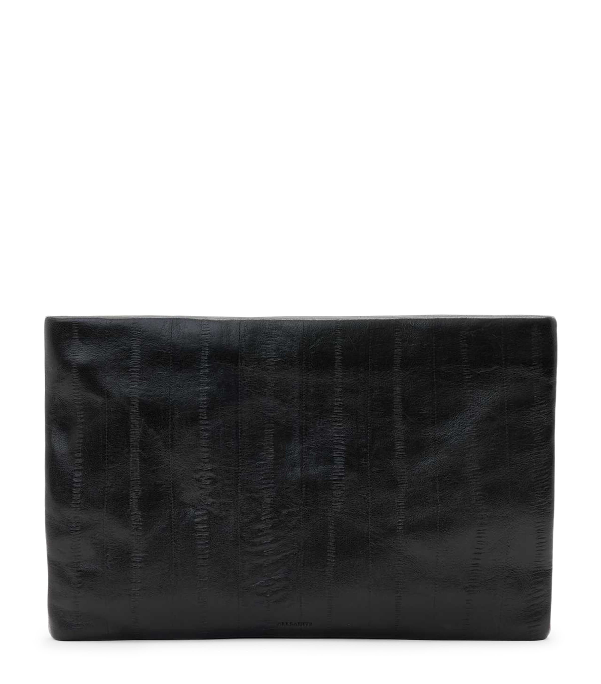 Leather Eel-Embossed Bettina Clutch Bag