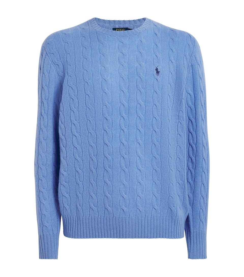 Wool-Cashmere Cable-Knit Sweater