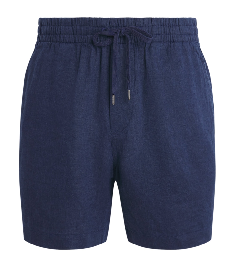 Polo Ralph Lauren Mens Linen Prepster Shorts Newport Navy